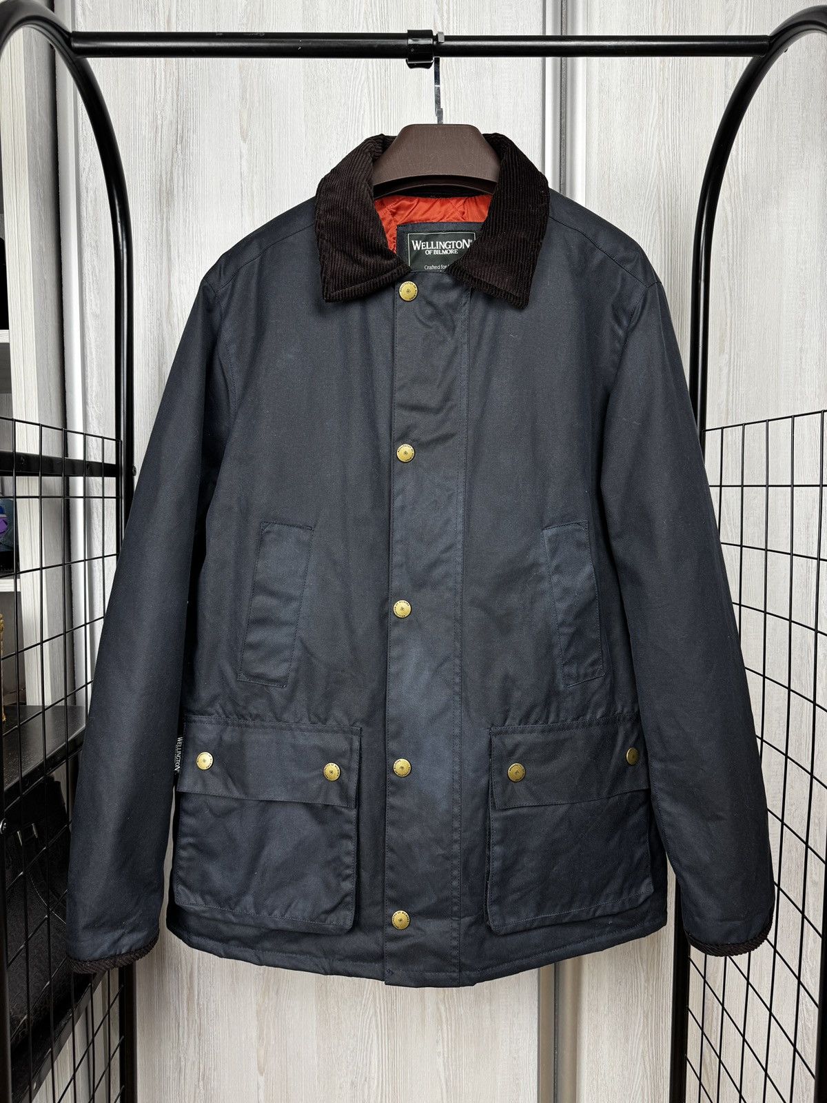 Daniel Wellington WELLINGTON OF BILMORE WAX JACKET ''STARBERG'' IN DARK BLUE Size US L / EU 52-54 / 3 - 1 Thumbnail