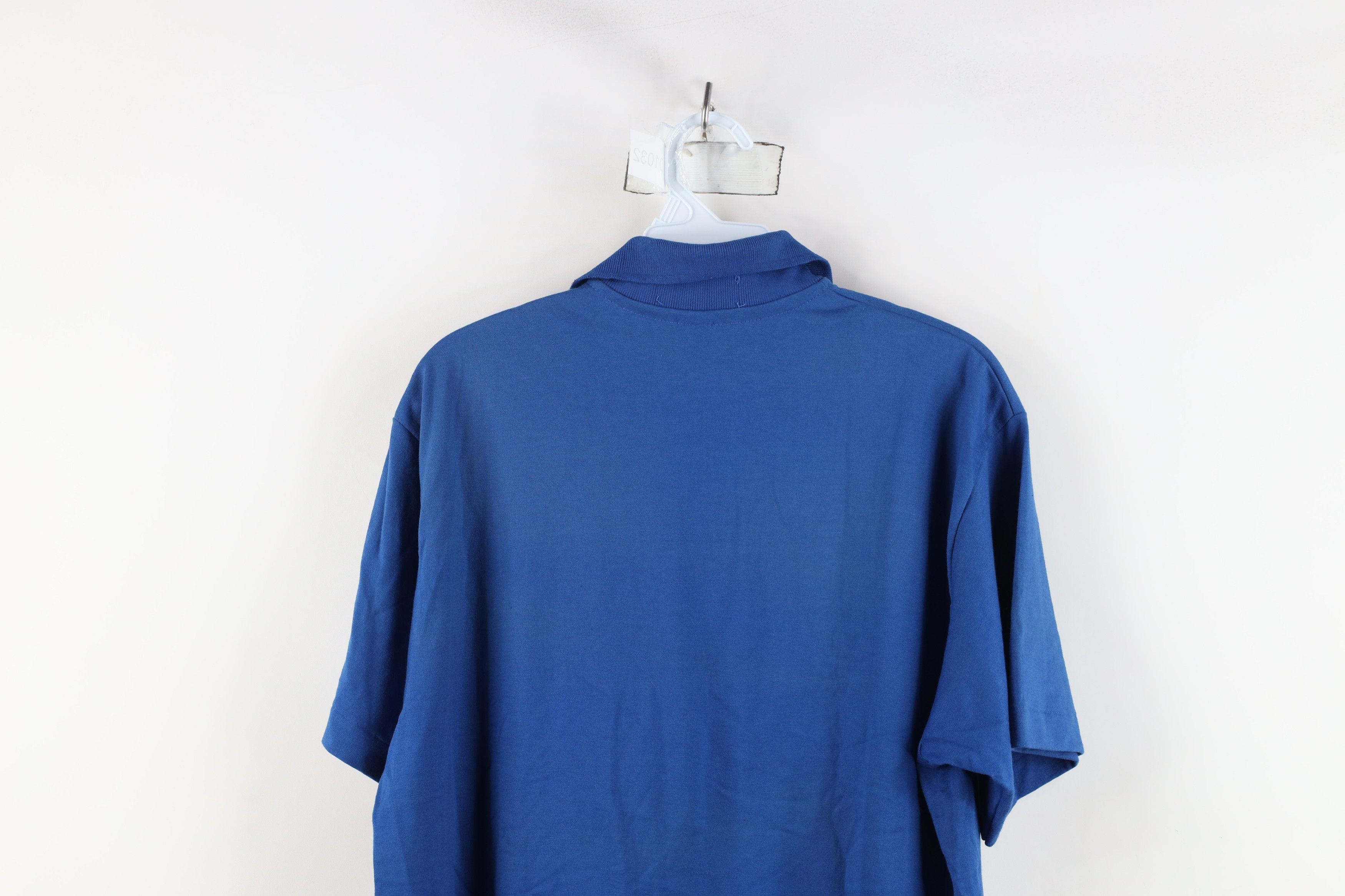 Vintage Vintage 90s Streetwear Collared Polo Shirt Royal Blue USA Size US L / EU 52-54 / 3 - 12 Thumbnail
