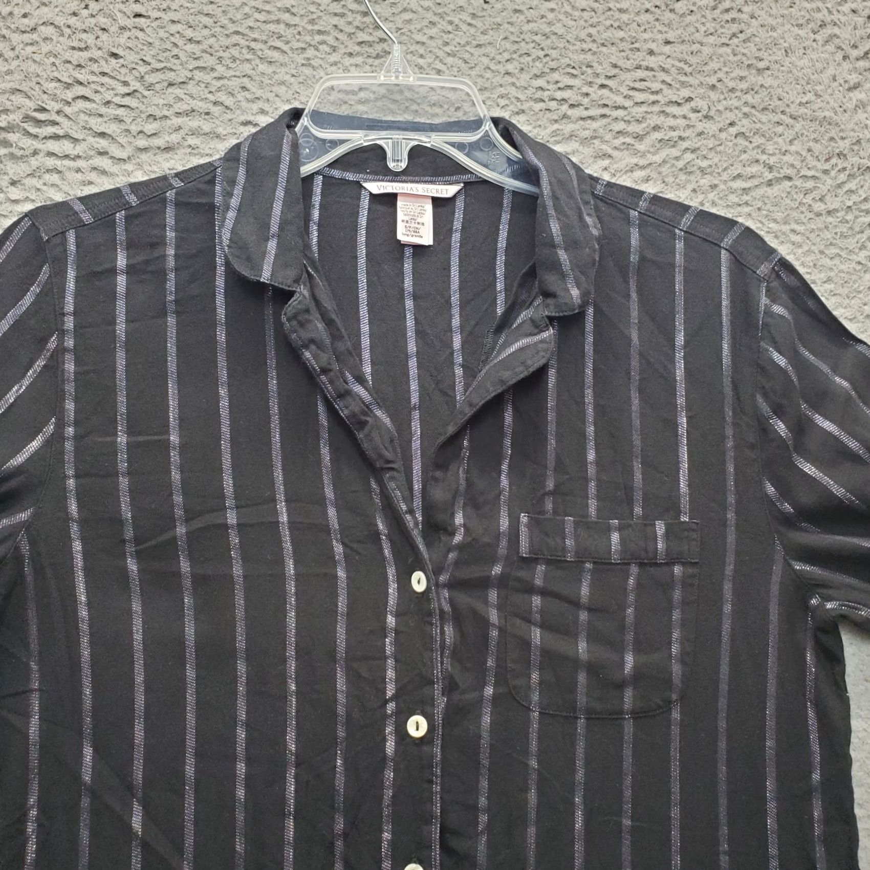 Victoria's Secret Victoria's Secret Shirt Women's S Multicolor Striped Long Sleeve Collared Button-Up - Casual Shirt Womens Size S Size S / US 4 / IT 40 - 5 Thumbnail