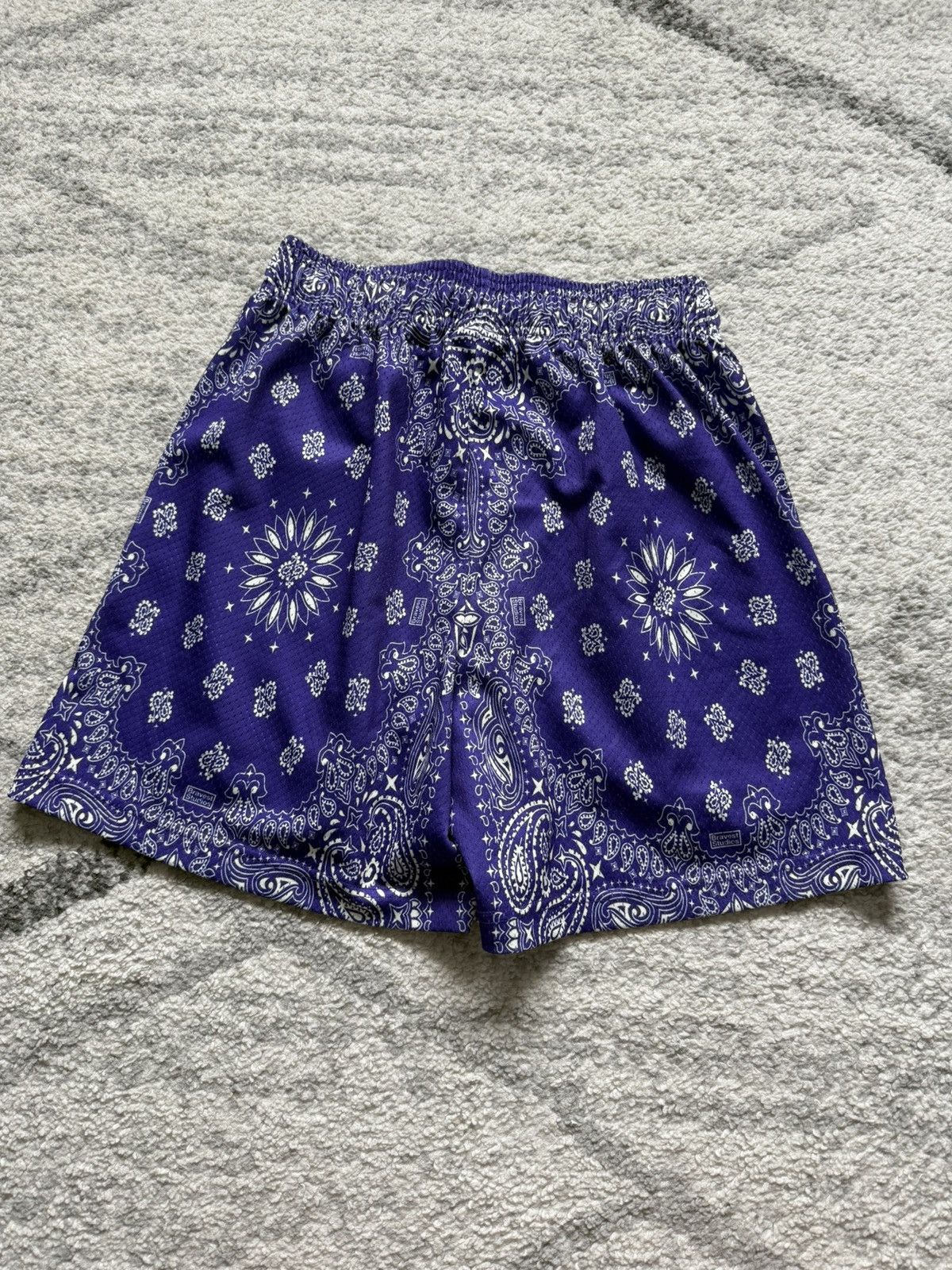 Bravest Studios Bravest Studies Purple Paisley Shorts Size US 28 / EU 44 - 2 Thumbnail