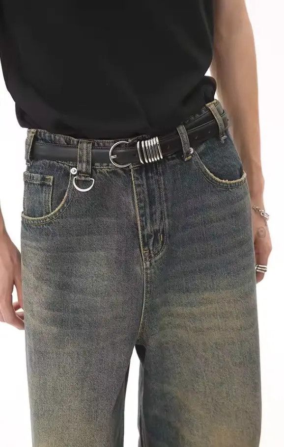 Japanese Brand Fukiishi x Kase Men's jeans washed Style Size US 31 - 3 Thumbnail