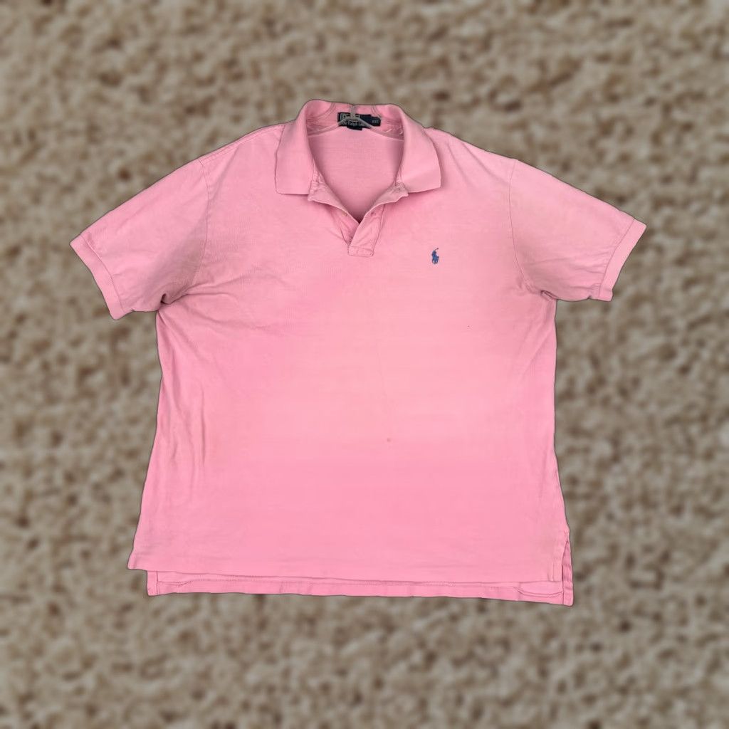 Ralph Lauren VINTAGE Ralph Lauren Polo Shirt Men 2XL Pink 100% Cotton Short Sleeve Polo Shirt Mens Regular 2XL Pink Cotton Size US XXL / EU 58 / 5 - 1 Thumbnail
