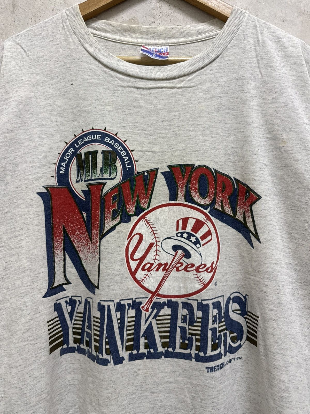 MLB Vintage 90’s MLB New York Yankees Trench Tees Size US L / EU 52-54 / 3 - 2 Thumbnail