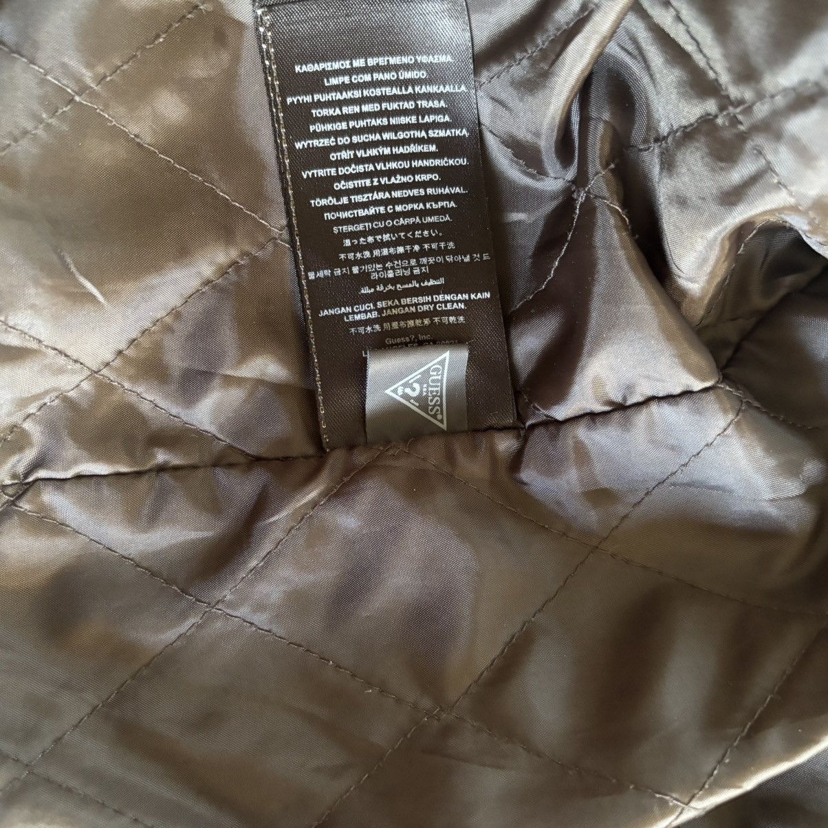 Guess Guess Leather Bomber Jacket Size US M / EU 48-50 / 2 - 6 Thumbnail
