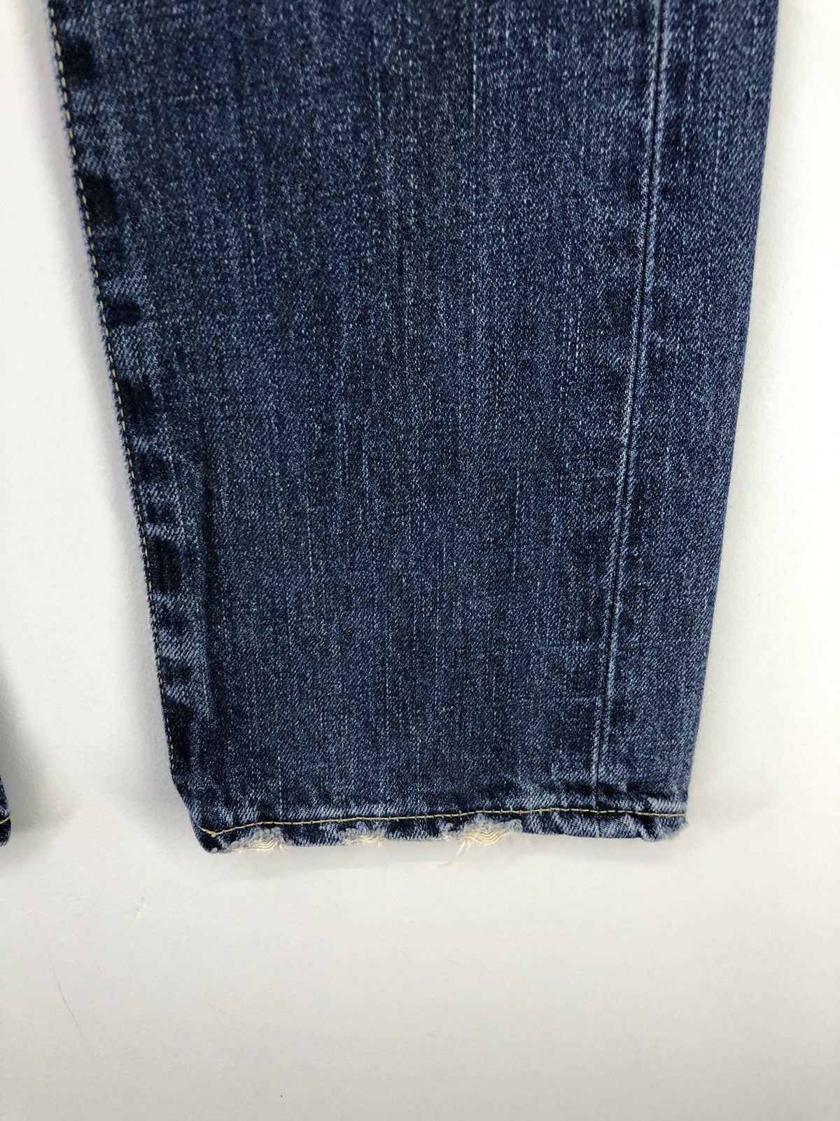 Japanese Brand Rodeo Crowns Low Rise Distressed Faded Blue Jeans Size 28" / US 6 / IT 42 - 13 Thumbnail