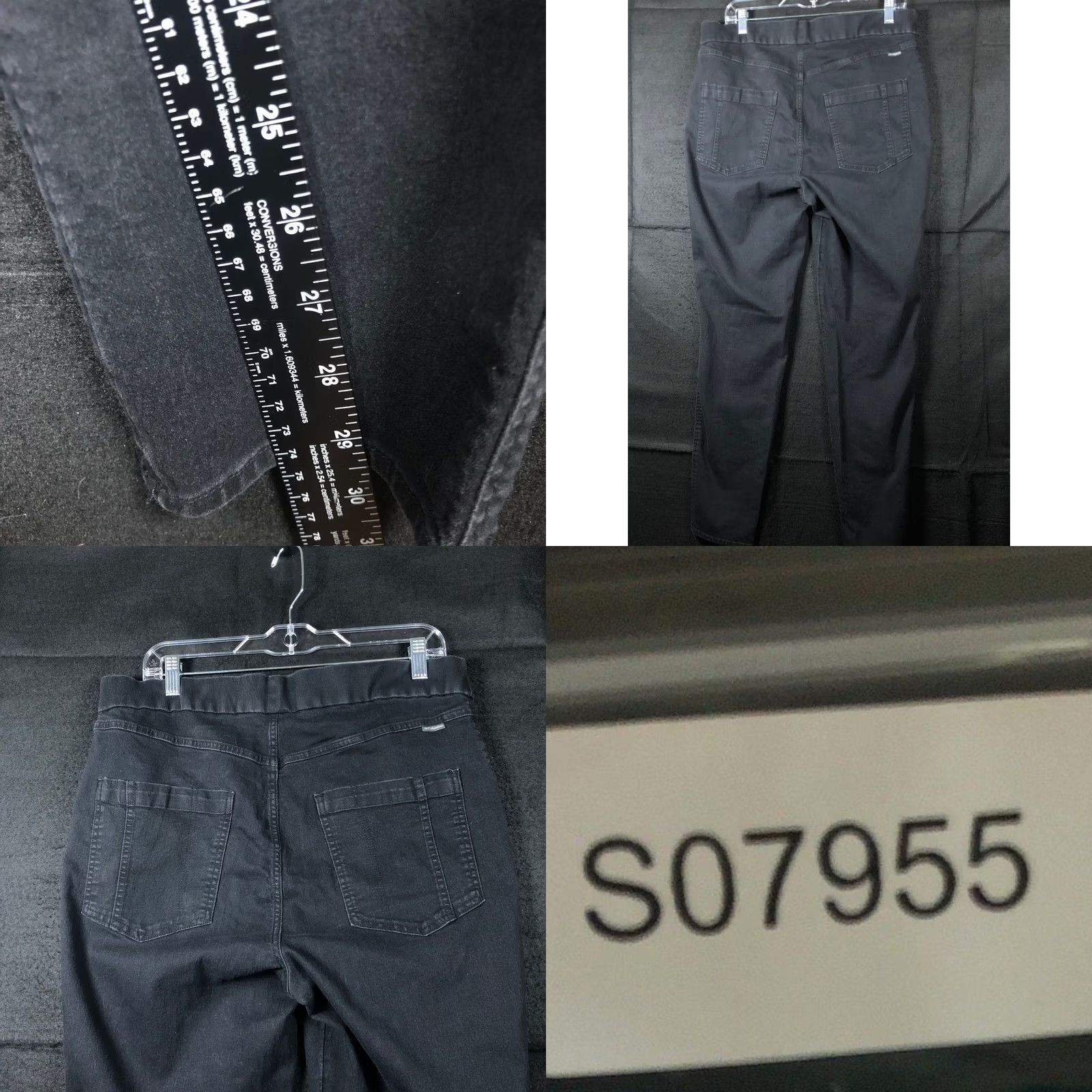 Vintage Columbia Womens Pants Black High Rise Pull On Skinny Ankle Stretch XL Inseam 29.5 in Pocketed Casual Workwear Comfort Easy Care Size 24" / US 00 / IT 34 - 8 Thumbnail