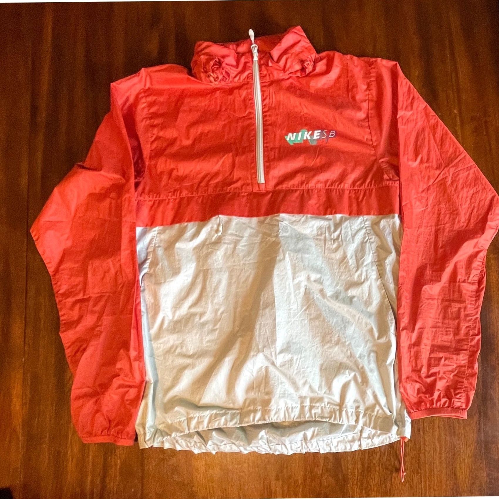 Nike Nike SB Windbreaker Jacket Orange Half Zip Pullover Mens Small Size US S / EU 44-46 / 1 - 3 Thumbnail