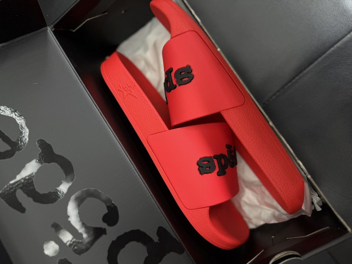 Sp5der Spider Red Slip On Slides Size (8) Brand New Size US 8 / EU 41 - 10 Thumbnail