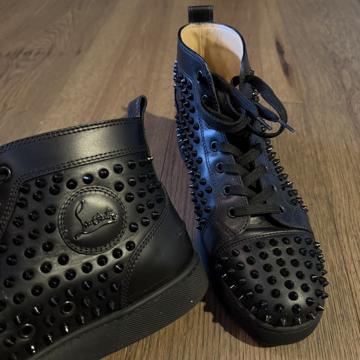 Christian Louboutin Louboutin Spiked Hightop Sneakers Size US 9.5 / EU 42-43 - 2 Thumbnail