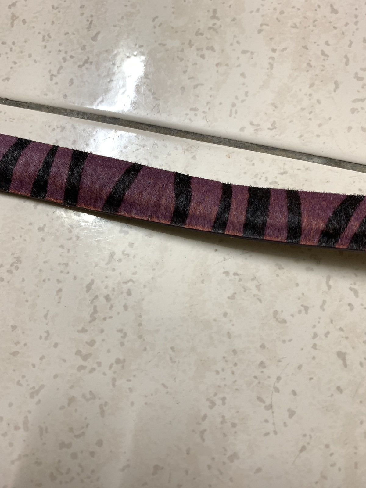 Other Purple Zebra stripes belt Size ONE SIZE - 5 Thumbnail