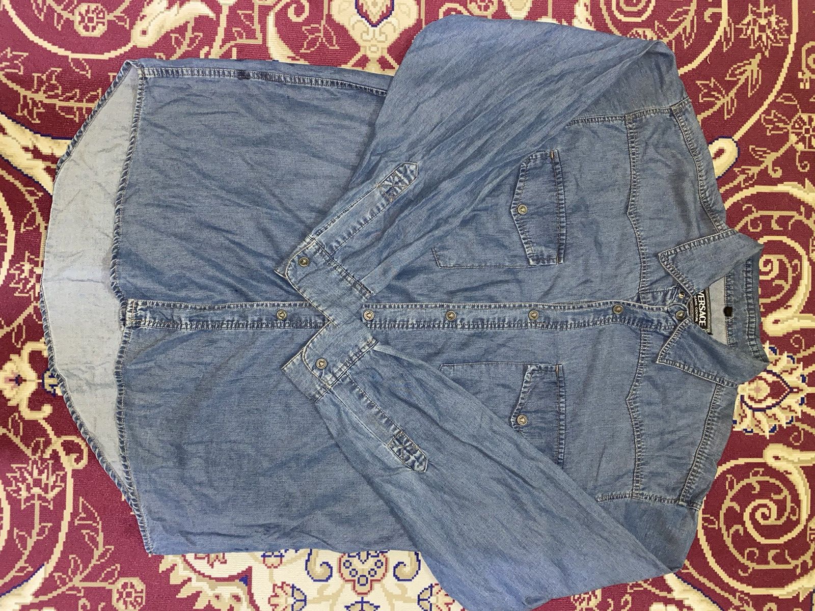 Versace Versace Jeans Couture Denim shirt Size US XL / EU 56 / 4 - 1 Thumbnail