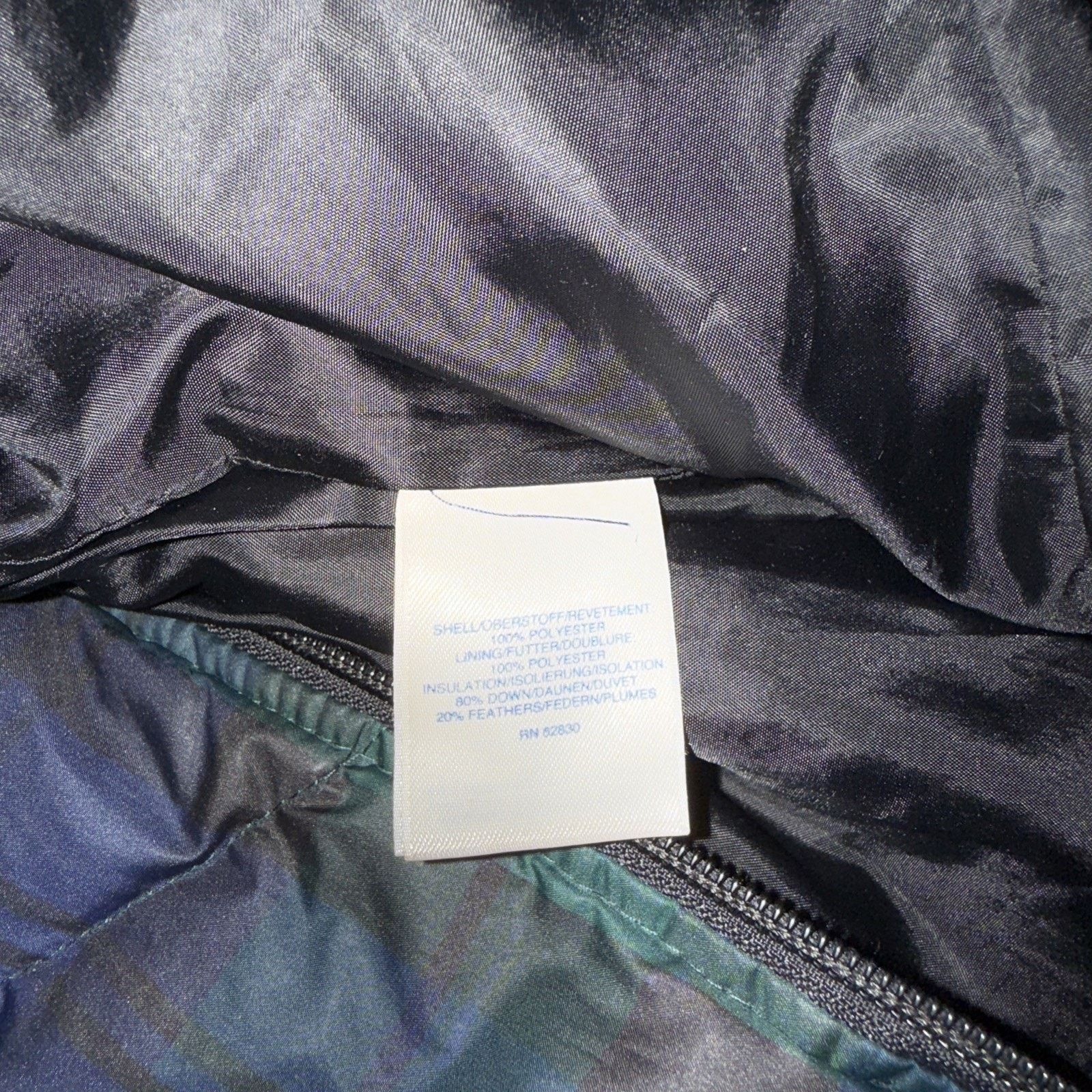 Lands' End Lands End Men’s Full Zip Down Puffer Vest Plaid 2XL EUC 20W Size XXL / US 16-18 / IT 52-54 - 9 Thumbnail