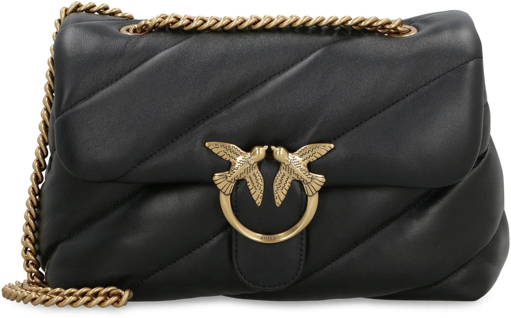 Pinko o1s22i1n0824 Size: OS / Mini Puff Maxi Quilt Bag in Black Size ONE SIZE - 1 Thumbnail