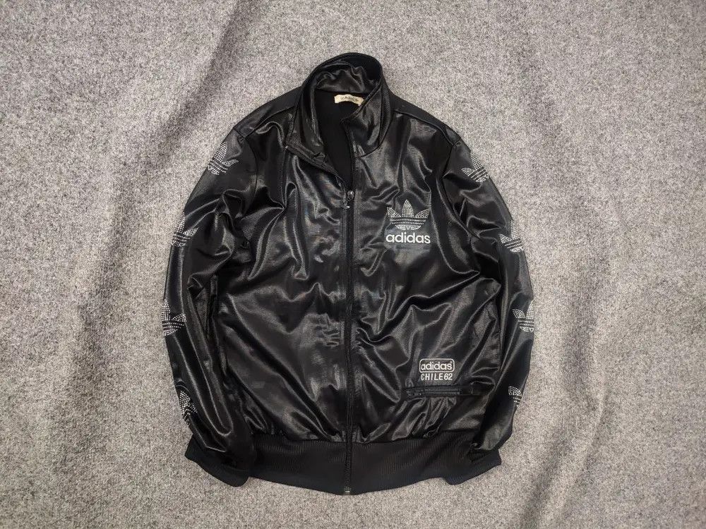 Adidas Vintage Adidas Originals Chile 62 Track Top Zip Jacket Black Size M / US 6-8 / IT 42-44 - 1 Thumbnail