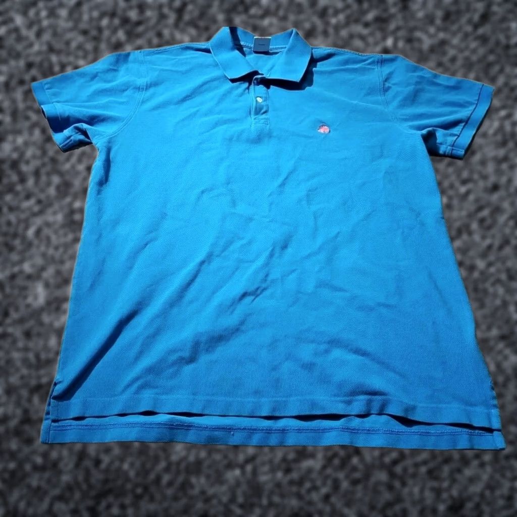 Brooks Brothers Brooks Brothers 346 Polo Shirt Mens XXL 2XL Blue Button Logo Slim Fit Preppy Polo Shirt Regular Fit Men Size US XXL / EU 58 / 5 - 1 Thumbnail