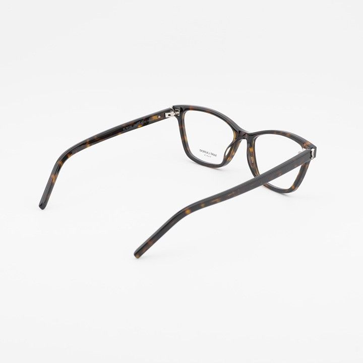 Saint Laurent Paris Saint Laurent SLM128 002 Eyeglasses Havana 53mm Square Frame Size ONE SIZE - 3 Thumbnail
