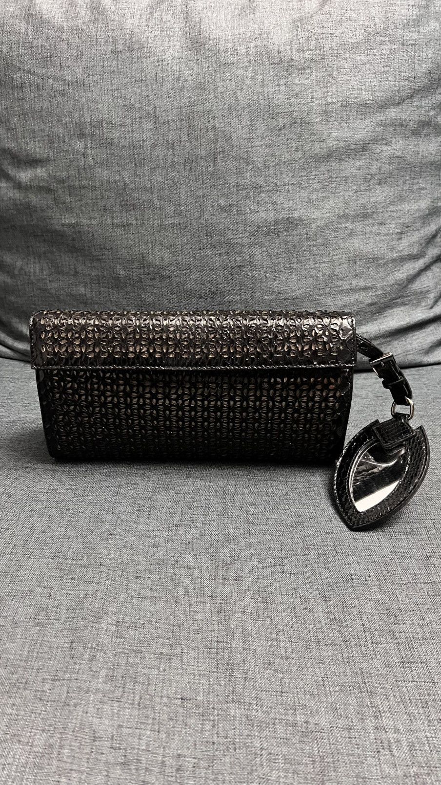 Alaia Alaia Python Laser Cut Clutch Bag Size ONE SIZE - 8 Thumbnail