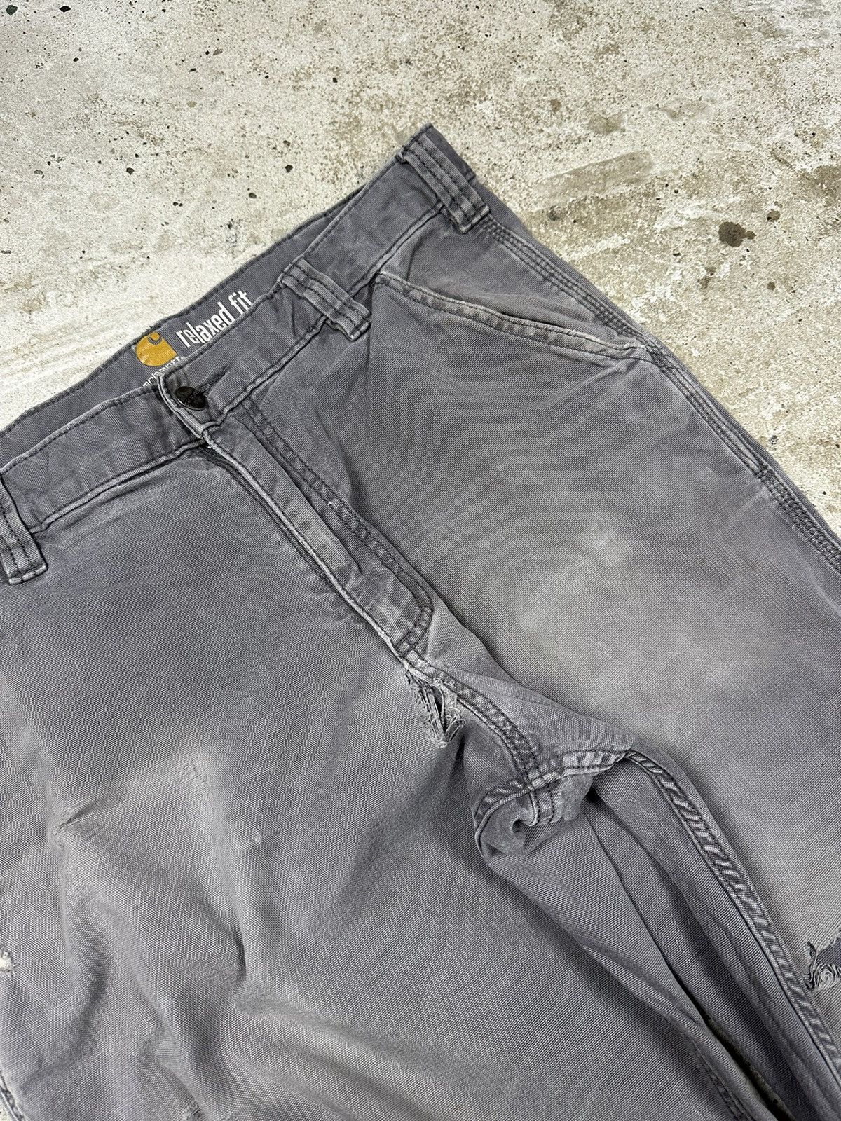 Carhartt ‼️ Vintage Carhartt Distressed Single Knee Carpenter Pants Size US 32 / EU 48 - 7 Thumbnail