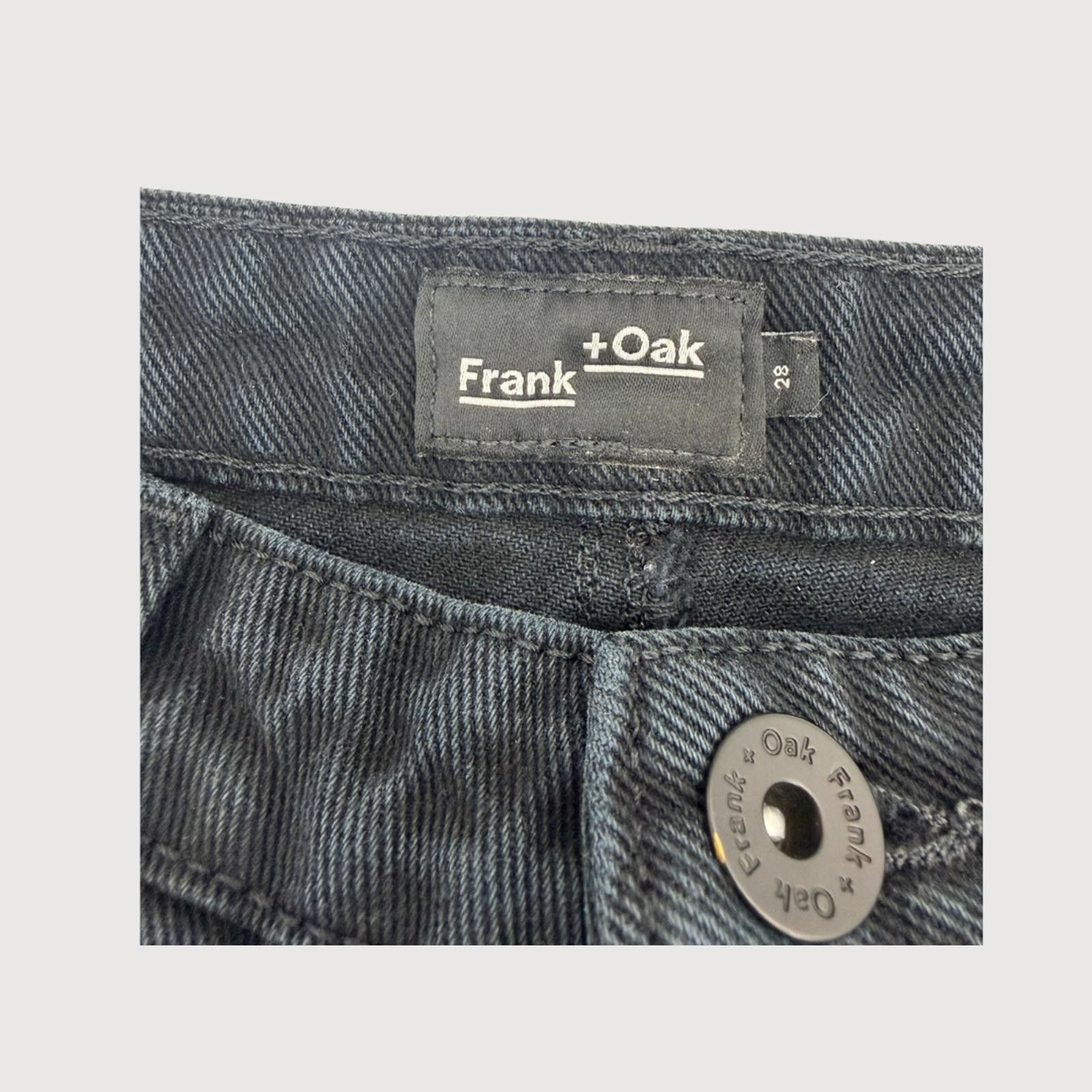 Frank & Oak Frank & Oak High Rise Slim Straight Jeans Black 28 Size 28" / US 6 / IT 42 - 3 Thumbnail