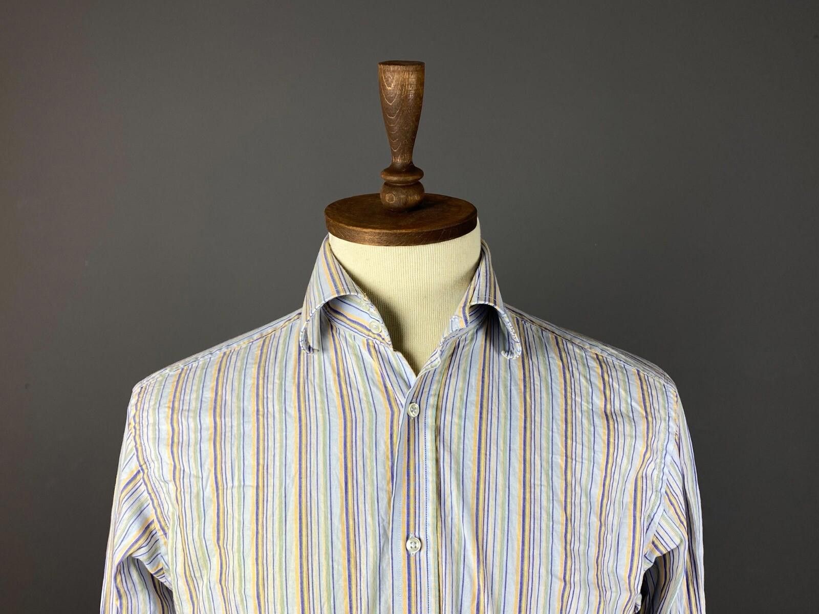 Katharine Hamnett London Katharine Hamnett London Stripe Shirt Size 41 / 16 Size US M / EU 48-50 / 2 - 2 Thumbnail