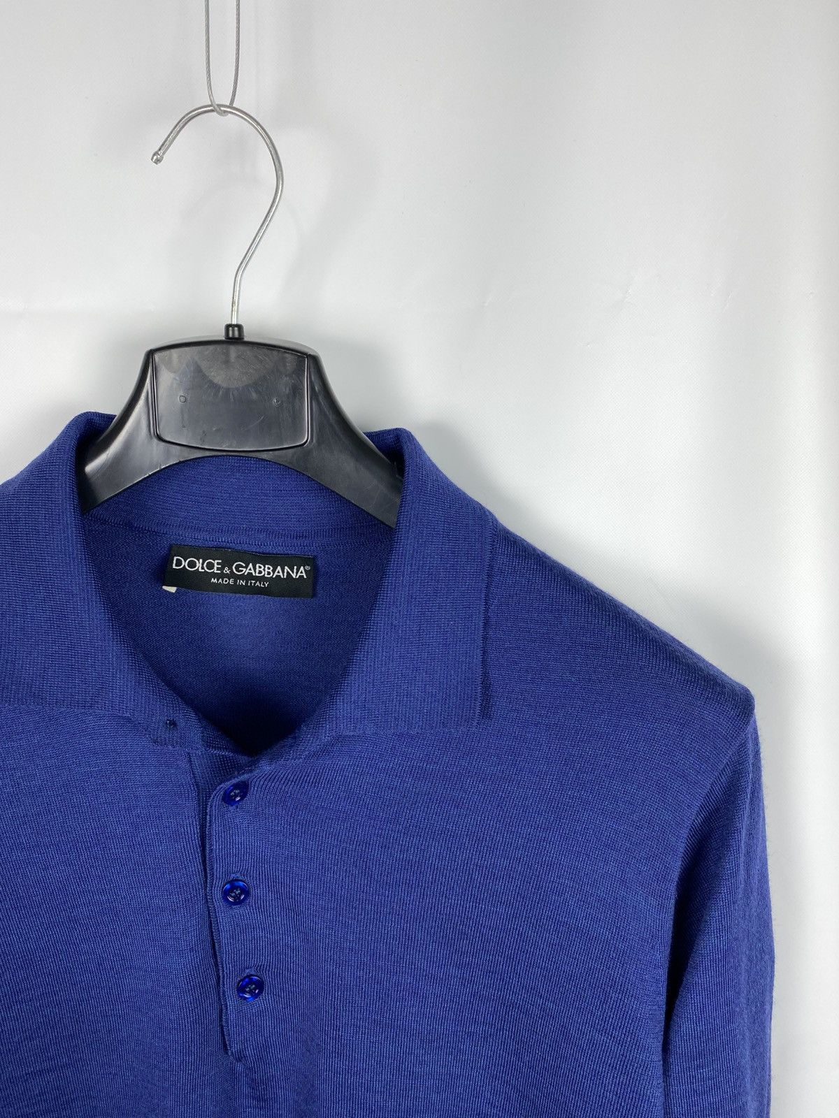 Dolce & Gabbana Dolce & Gabbana Men Collared Pullover Wool Melange size 48 Size US M / EU 48-50 / 2 - 2 Thumbnail