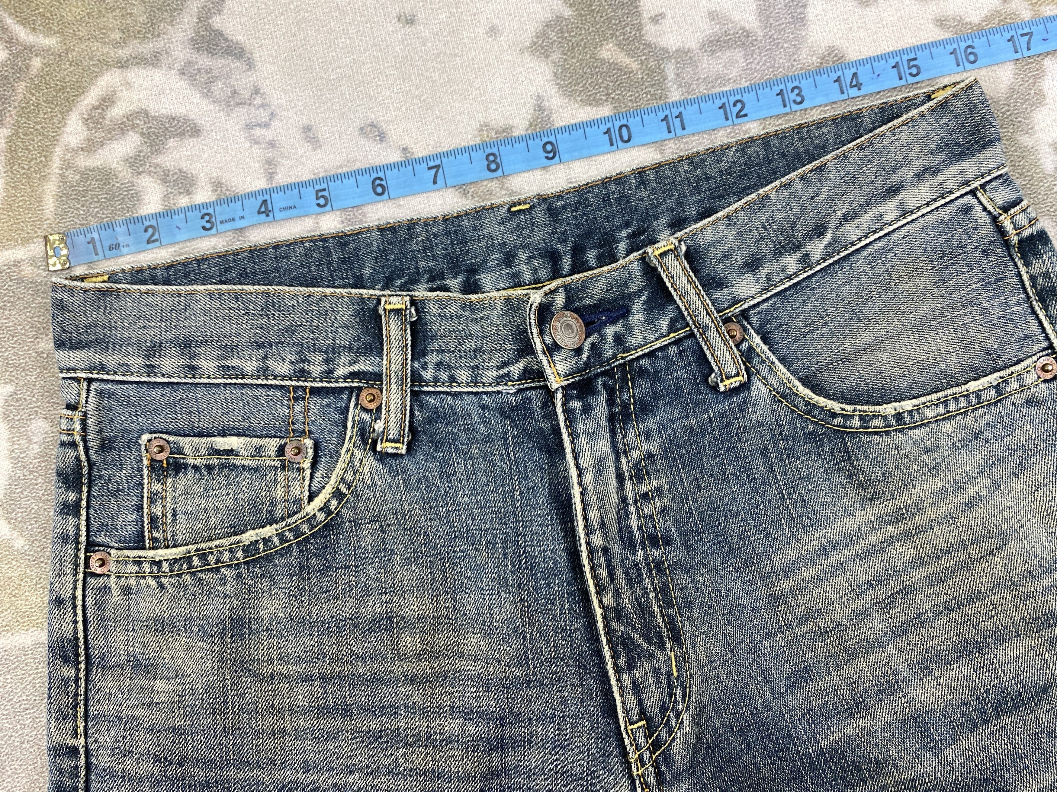 Japanese Brand Uniqlo Distressed Denim 32x33.5 -JN063 Size US 32 / EU 48 - 5 Thumbnail