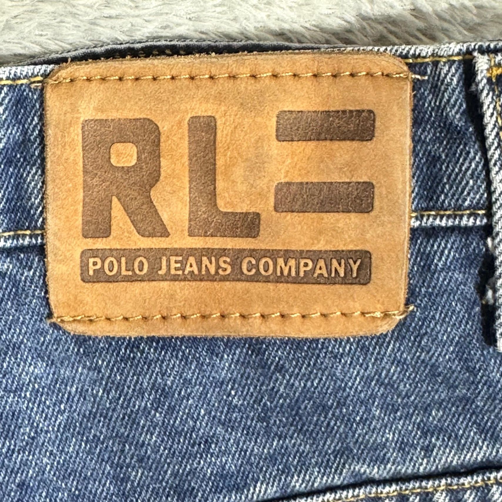 Polo Ralph Lauren VINTAGE Polo Jeans Company Jeans Mens 36x30 Blue Denim Classic Straight RL 90s Size US M / EU 48-50 / 2 - 4 Thumbnail