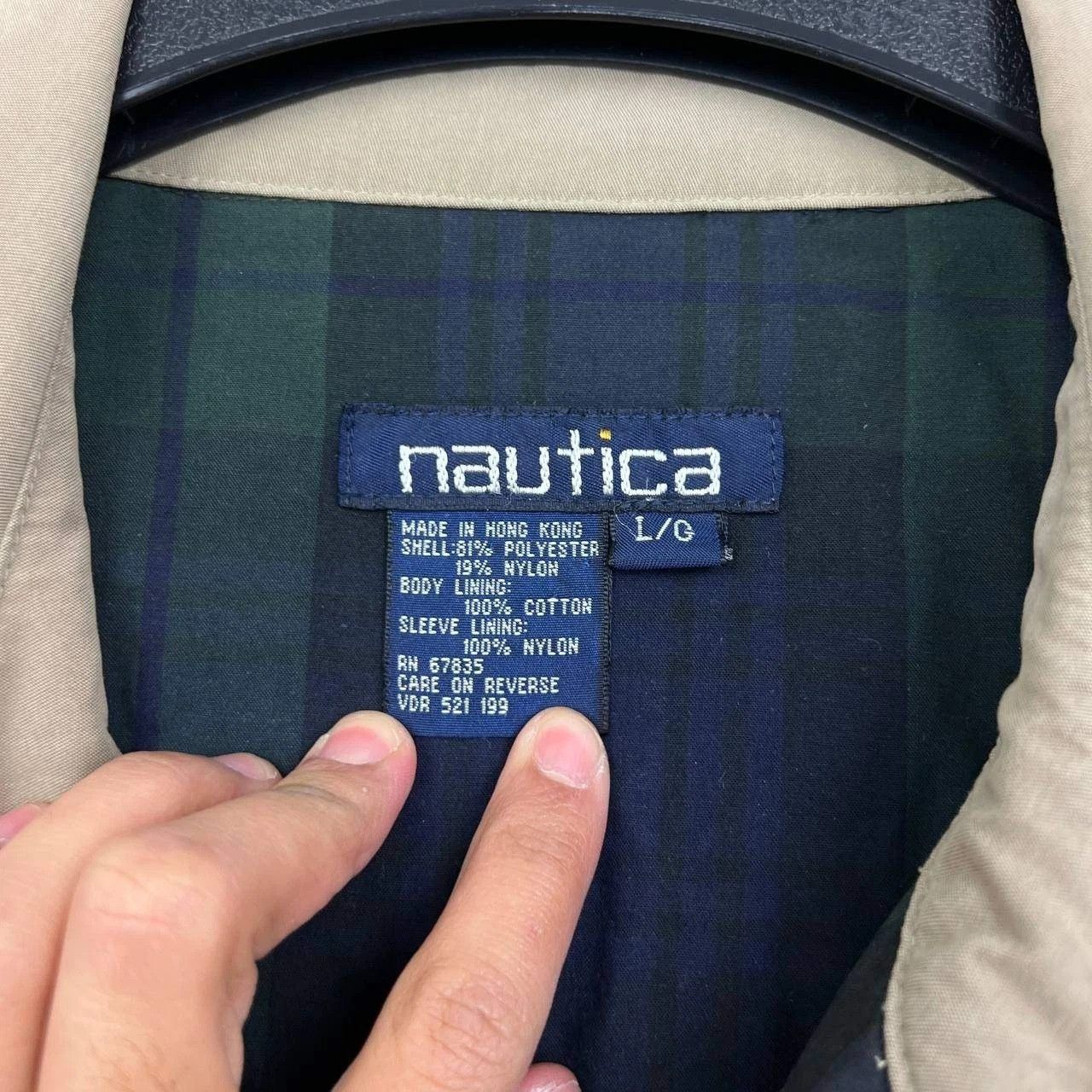 Nautica Vintage Nautica Jacket Men Plaid Lined Full Zip Collared L Size US L / EU 52-54 / 3 - 6 Thumbnail