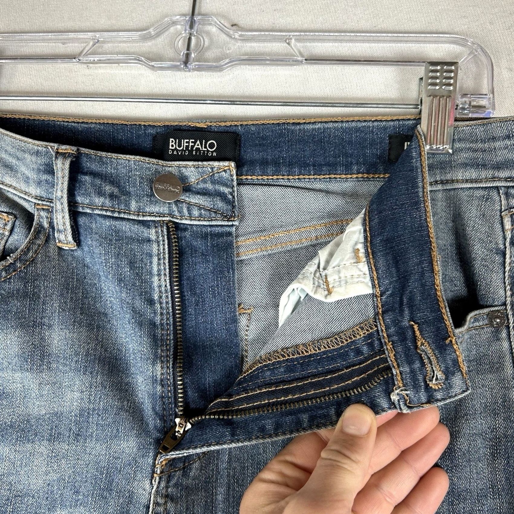 Buffalo David Bitton Buffalo David Bitton Ivy Ankle Skinny Jeans Womens 28 Blue Denim High Rise Bling Size 28" / US 6 / IT 42 - 4 Thumbnail