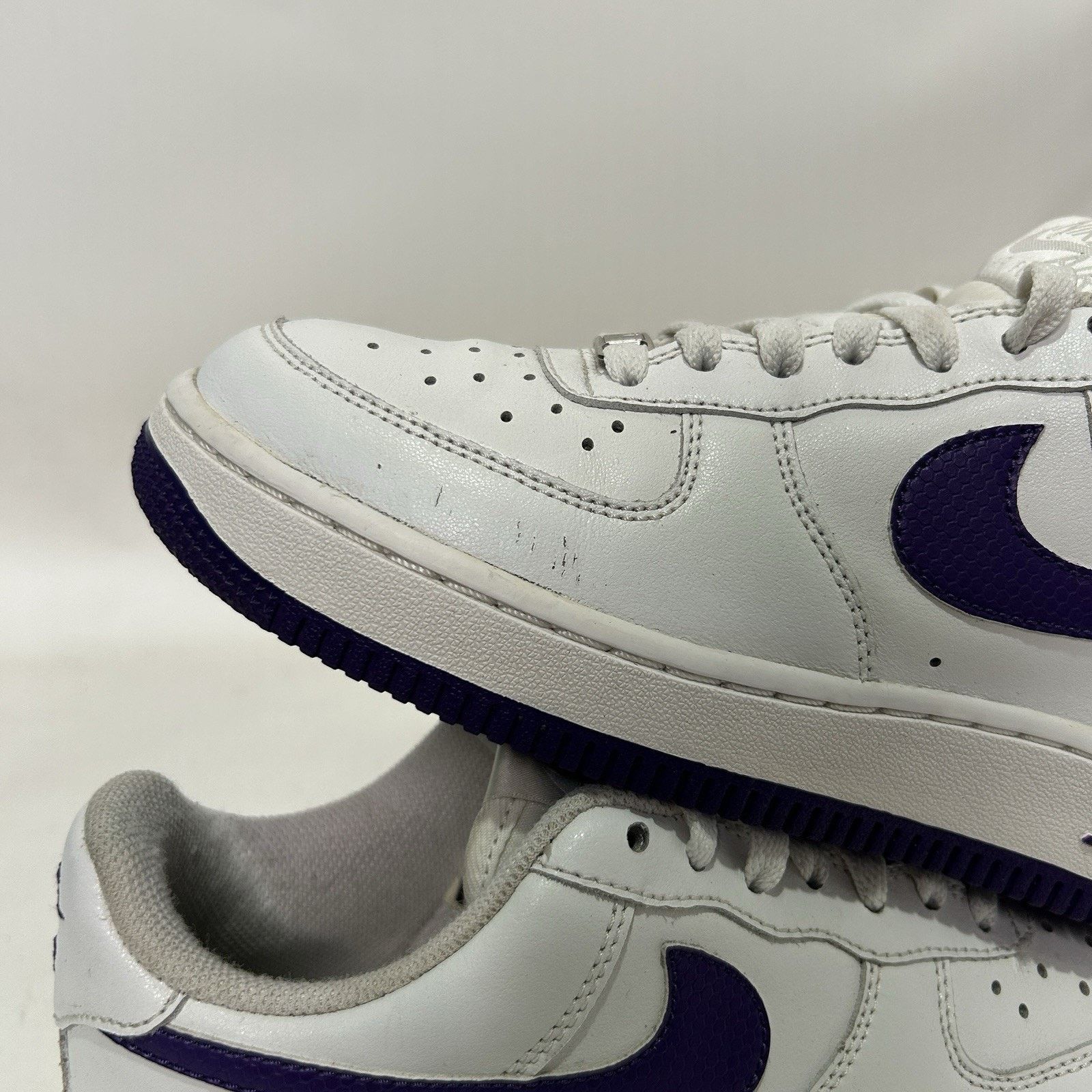 Nike Nike Air Force 1 ‘07 WMNS “White Club Purple” Size US 6.5 / IT 36.5 - 8 Thumbnail