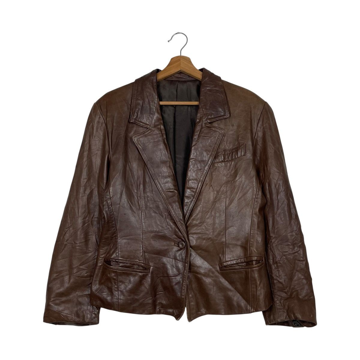 Other Blu Fox Roma Leather Jacket Size L / US 10 / IT 46 - 1 Thumbnail