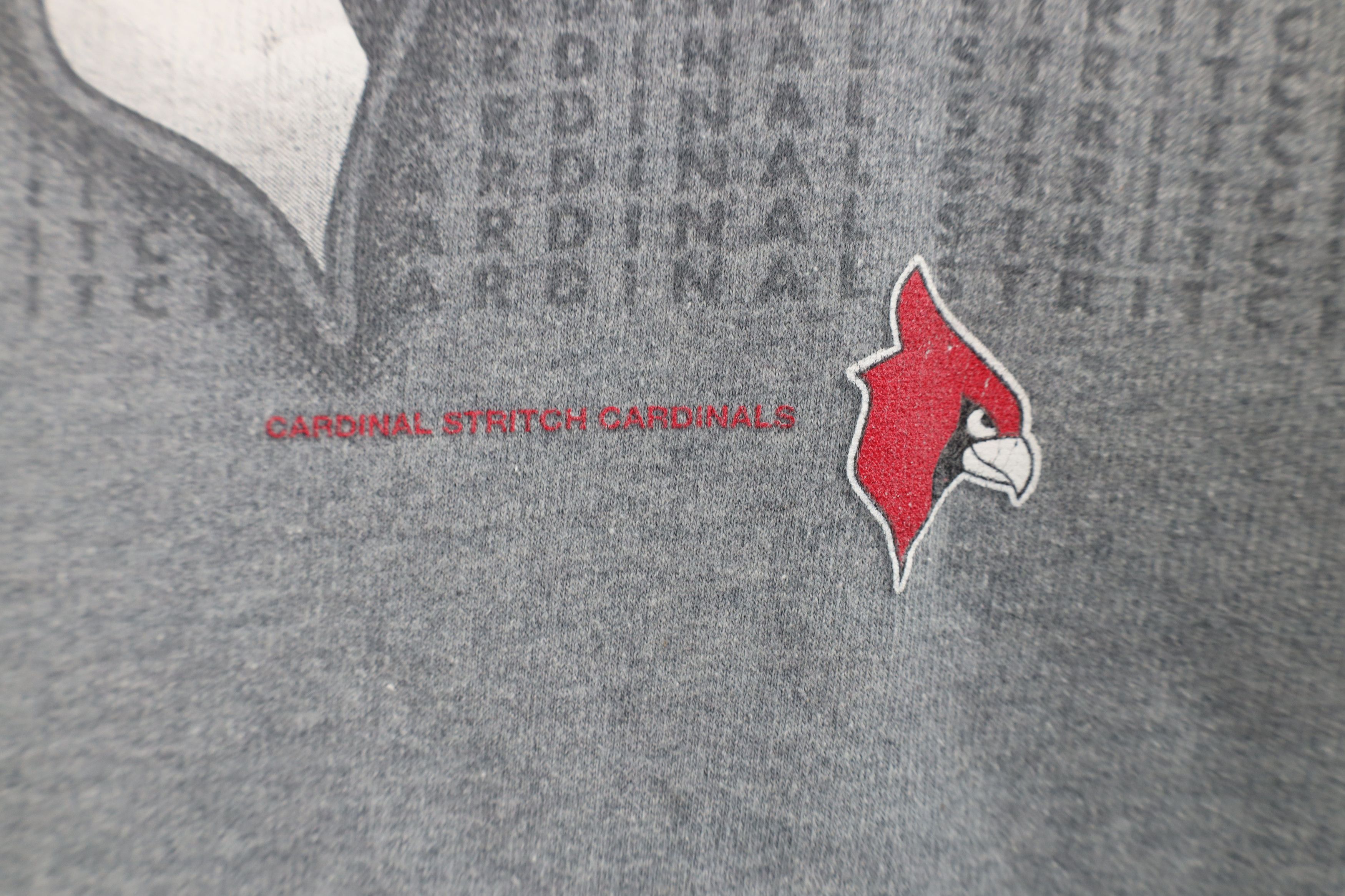 Vintage Vintage Cardinals Football Hoodie Sweatshirt Heather Gray Size US XXL / EU 58 / 5 - 5 Thumbnail