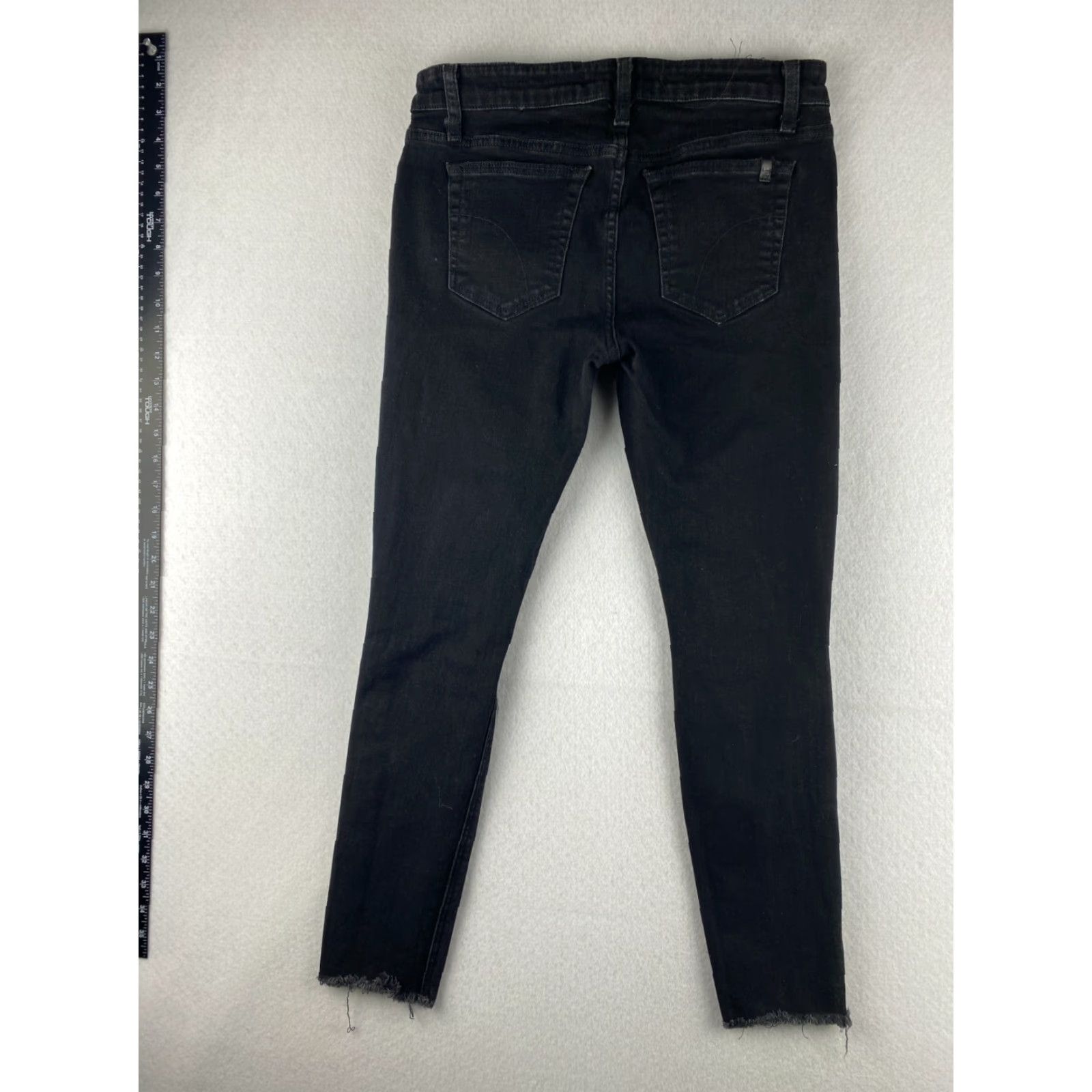 Vintage Joe's Jeans Womens Jeans Black Skinny Distressed Regular 28x26 Denim Stretch 5-Pocket Modern Mens? Size 28" / US 6 / IT 42 - 7 Thumbnail