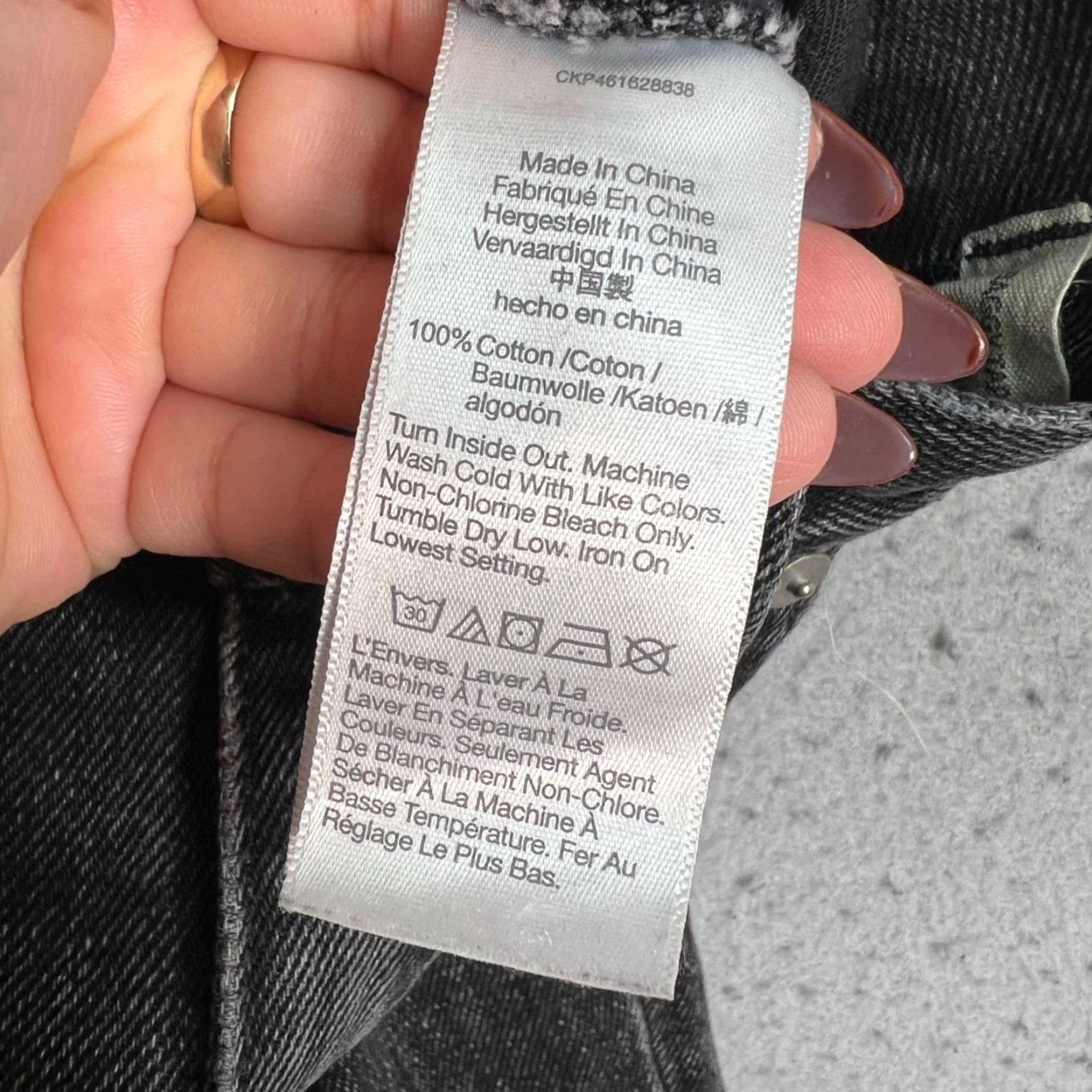 Madewell Madewell Womens 26 Denim Jeans Baggy Tapered High-Rise Black Cotton Denim 5-Pocket Womens Jeans Size 26" / US 2 / IT 38 - 5 Thumbnail