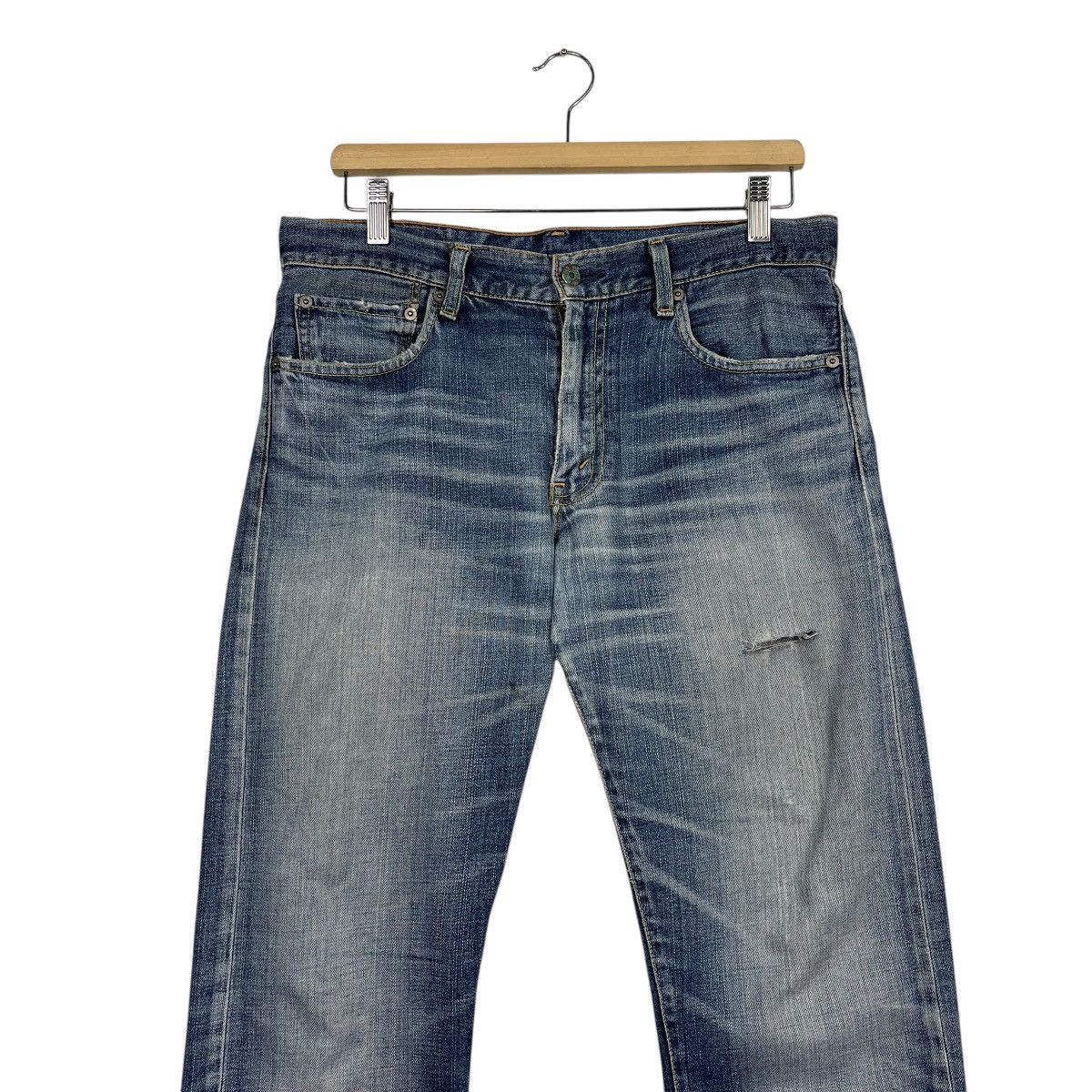 Levi's Vintage Y2k Levis Distressed Denim Jeans Size US 32 / EU 48 - 3 Thumbnail