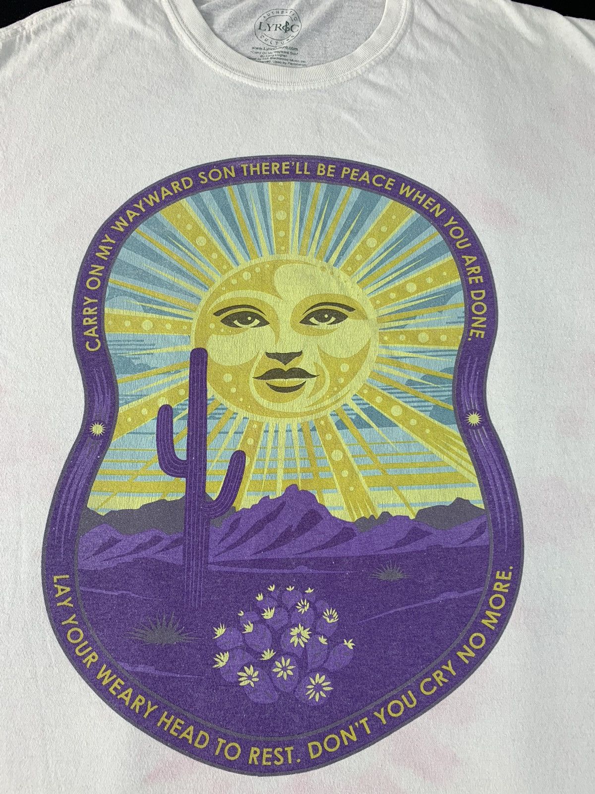 Vintage Kerry Livgent Carry On My Wayward Son Big Sun Logo Tee Size US XL / EU 56 / 4 - 3 Thumbnail