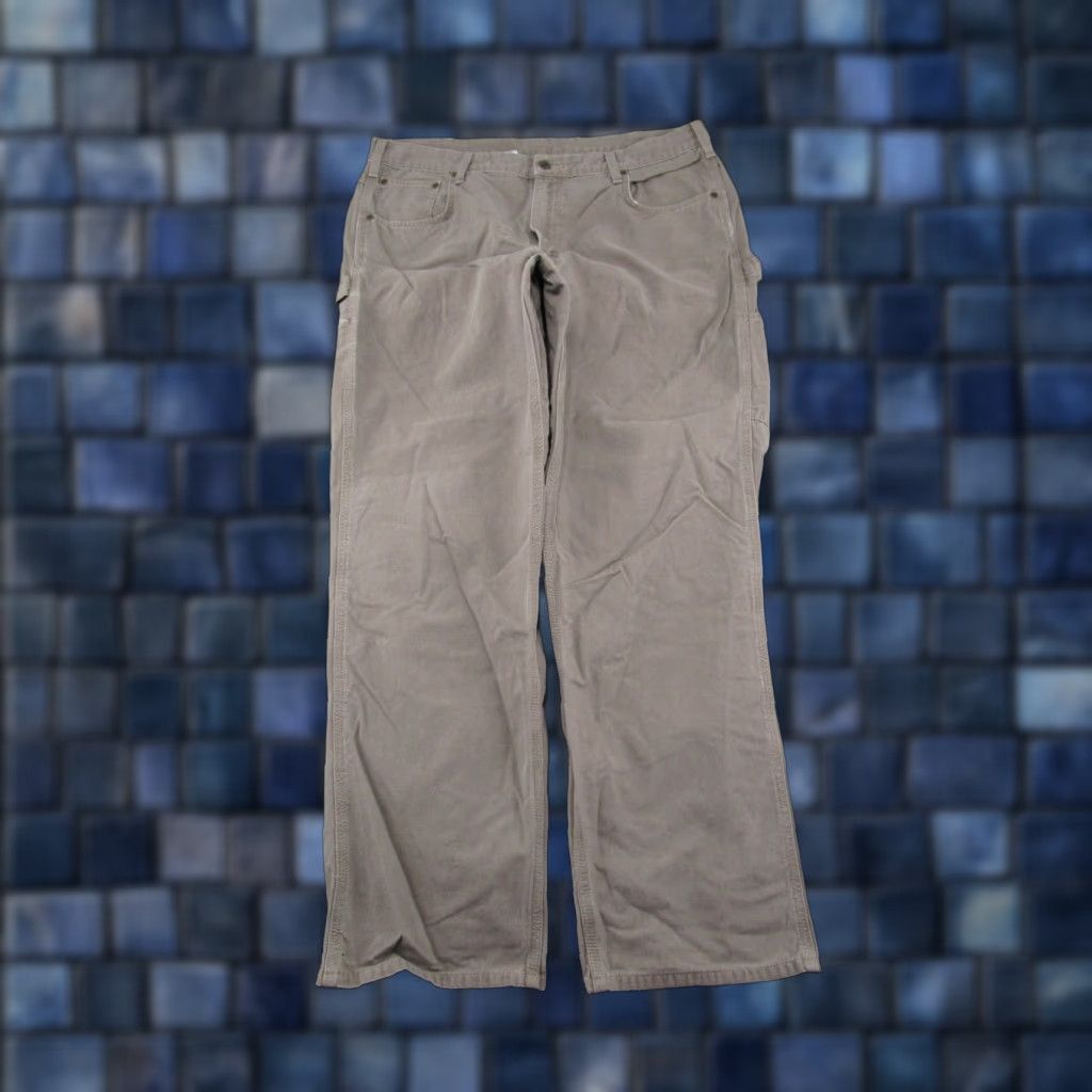 Carhartt Carhartt Pants Mens Size 38x32 Brown Duck Canvas L Carpenter Loose Fit B159 Size US 38 / EU 54 - 1 Thumbnail