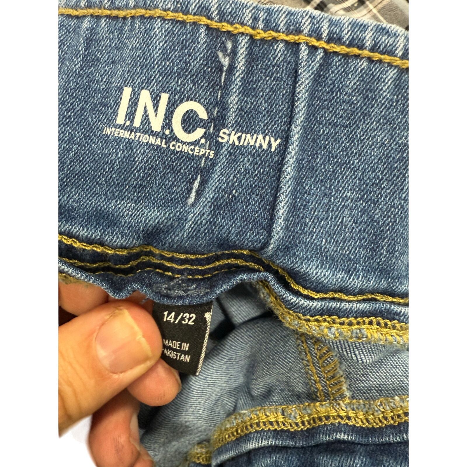 Macys INC International Concepts Skinny Jeans sz 14 NEW # G652 Size 36" / US 14 / IT 50 - 8 Thumbnail