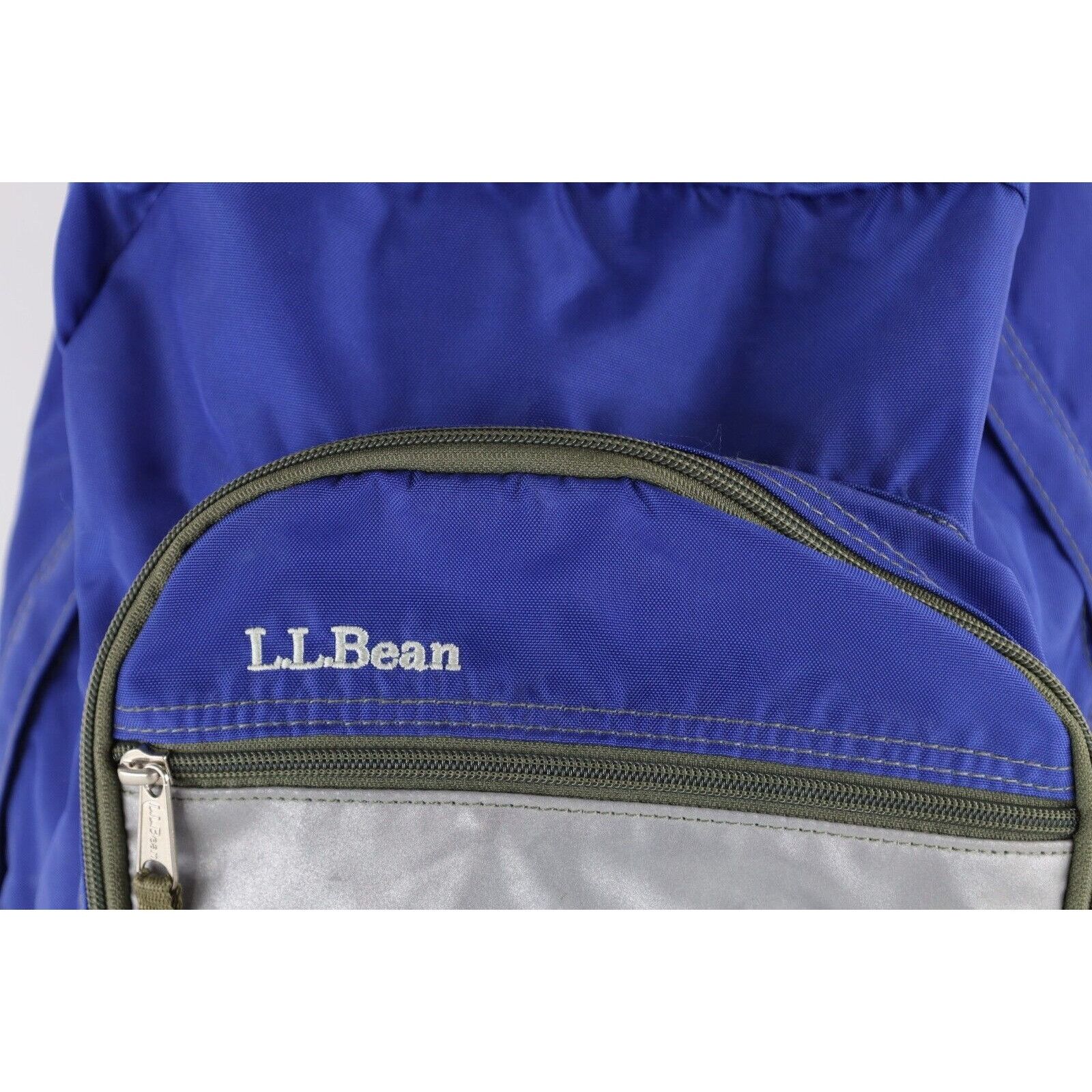L.L. Bean × Vintage Vintage LL Bean Distressed Spell Out Reflective Backpack Bag Size ONE SIZE - 4 Thumbnail