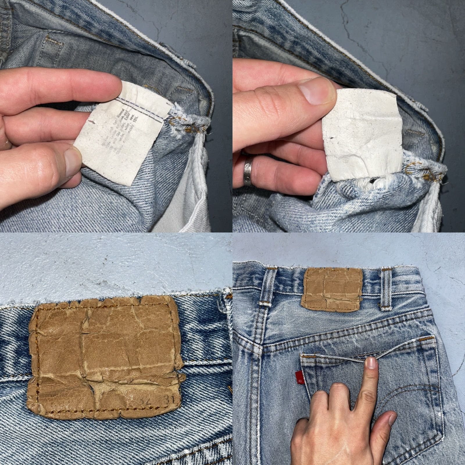 Levi's Levi's 501 Levis 501 Vintage 80s USA XX Straight Jeans 32x31 Thrashed Wash 30x26 Mens Regular Blue Denim Cotton Jeans 90s Theme Straight Vintage Men Size US 32 / EU 48 - 10 Thumbnail