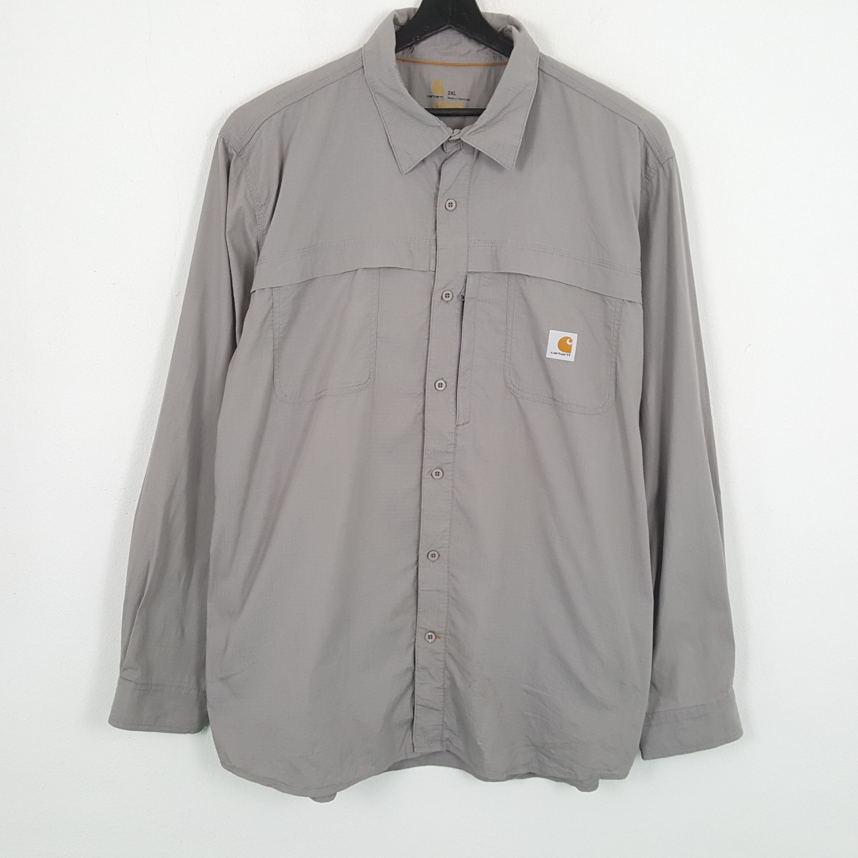 Carhartt × Vintage CARHARTT Small Logo Design Workwear Style Shirt Size US XXL / EU 58 / 5 - 1 Thumbnail