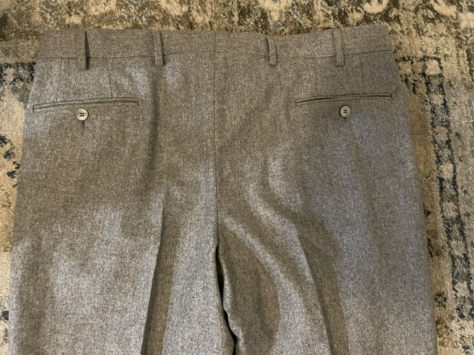 Luigi Bianchi Wool Flannel Flat Front Trouser Size US 36 / EU 52 - 8 Thumbnail