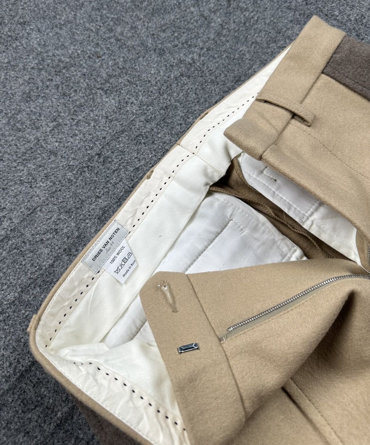 Dries Van Noten Dries Van Noten - S/S17 Wool Reinforced Patches Two-tone Size US 30 / EU 46 - 5 Thumbnail