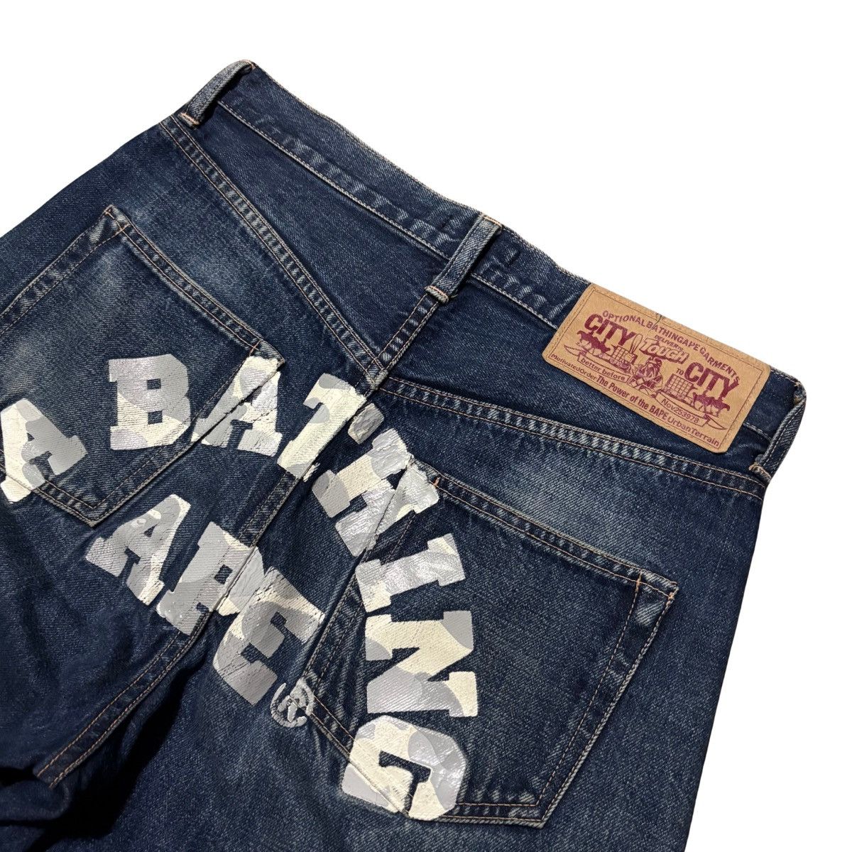 Bape Bape Denim Shorts Size US 32 / EU 48 - 2 Thumbnail