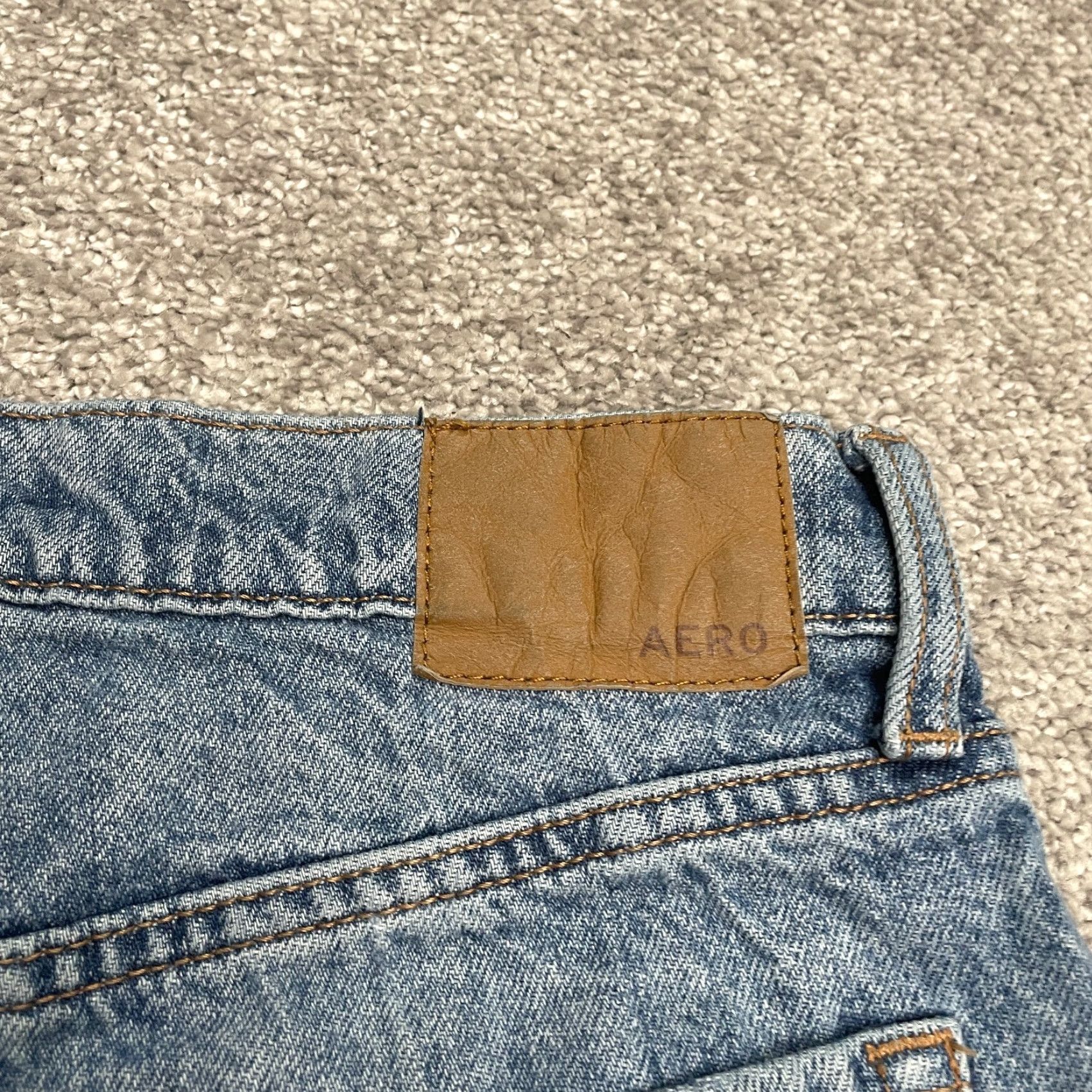 Vintage Aéropostale Distressed Mom Jeans Womens 6R Blue High Rise Acid Wash Casual 28x26 Size 28" / US 6 / IT 42 - 6 Thumbnail