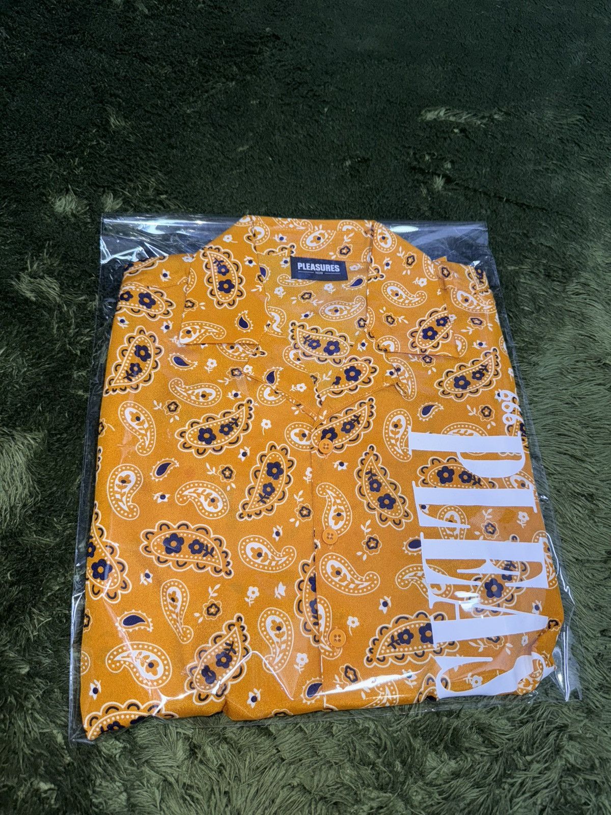 Pleasures [M] PLEASURES button down paisley half shirts orange Size US M / EU 48-50 / 2 - 10 Thumbnail