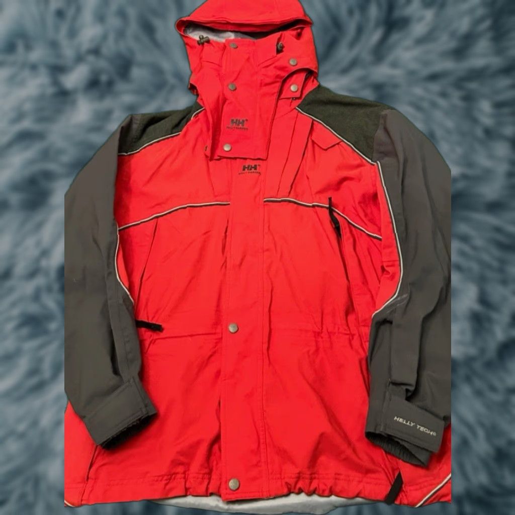 Helly Hansen VINTAGE Helly Tech Red Mens Jacket Outdoor Ski Wind Coat L Men Red Helly Hansen Outdoor Ski Wind Coat Mens L Size US L / EU 52-54 / 3 - 1 Thumbnail
