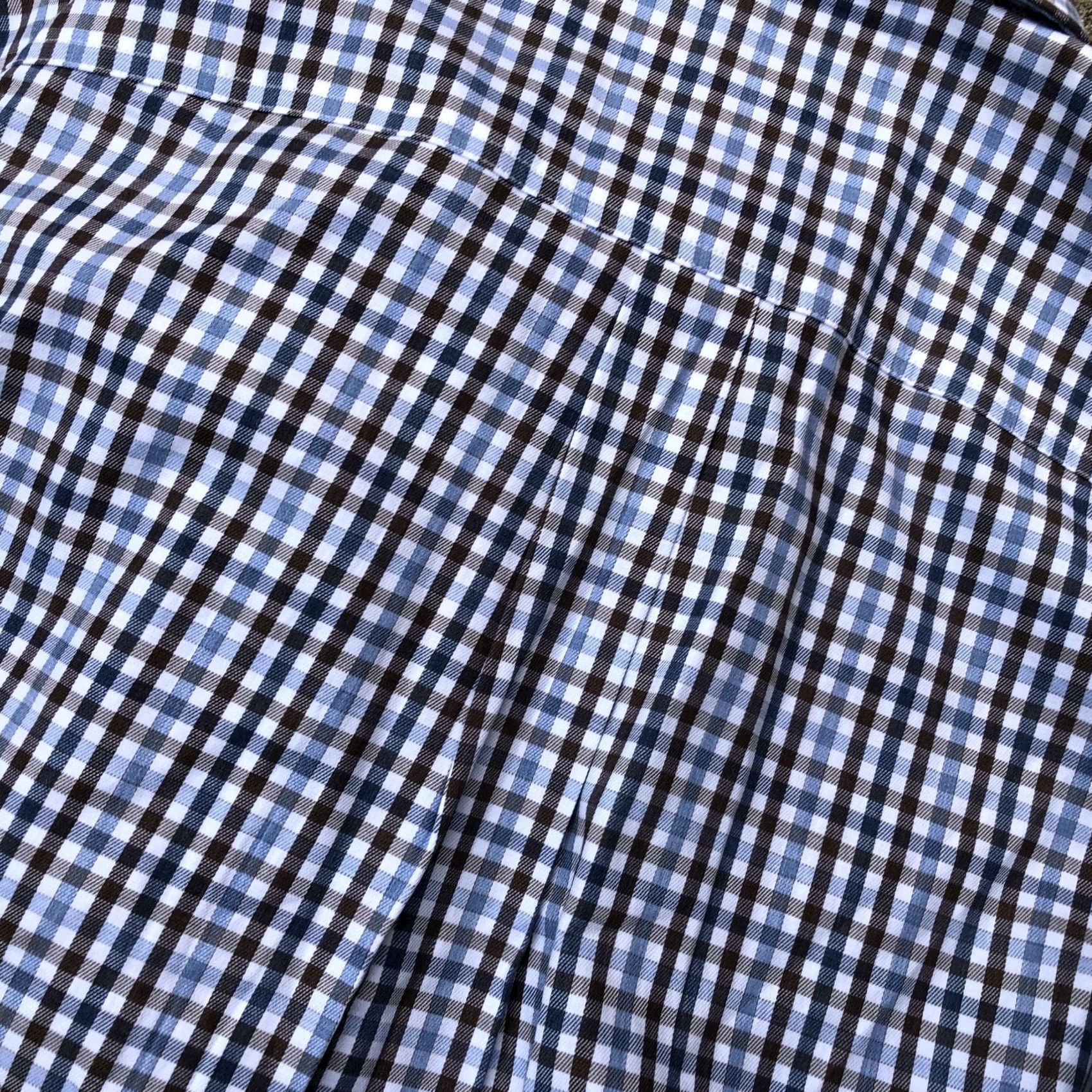 johnnie-O JOHNNIE-O Slim Fit Button Down Shirt Men's Small Plaid Long Sleeve Blue Top Size US S / EU 44-46 / 1 - 2 Thumbnail