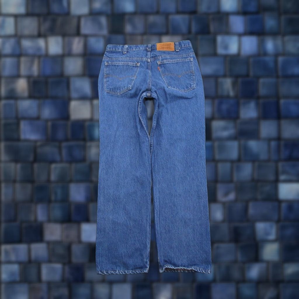 Levi's VINTAGE Levi's 40505-0215 Blue Denim Orange Tab Mens Size 34x30 USA Made Straight Jeans Adult Mens Regular Blue Denim USA Vintage 405 Straight Jeans Size US 34 / EU 50 - 1 Thumbnail
