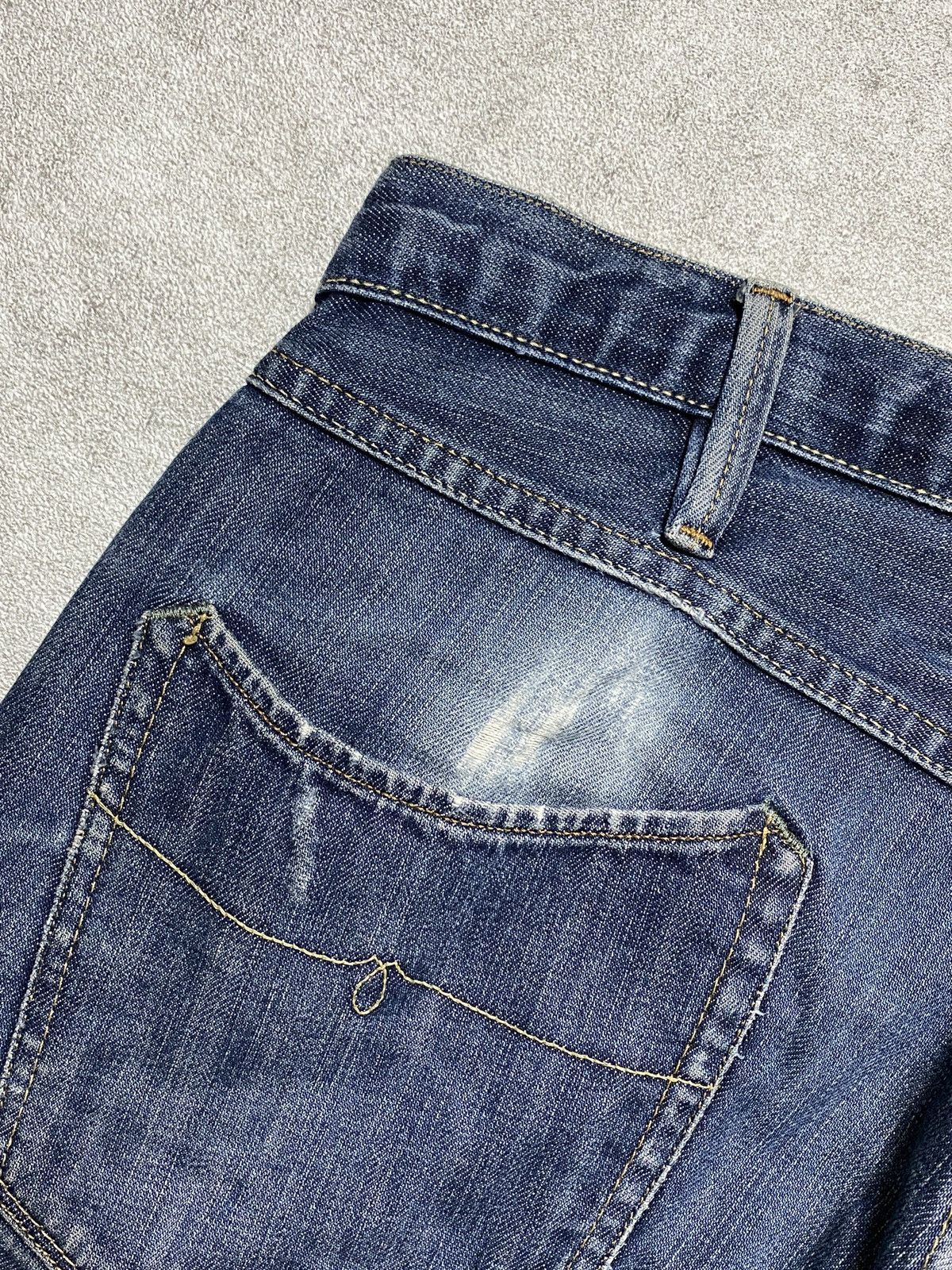 Polo Ralph Lauren 2000s Polo RL Ralph Lauren Distressed Low Bootcut Jeans Size US 34 / EU 50 - 4 Thumbnail